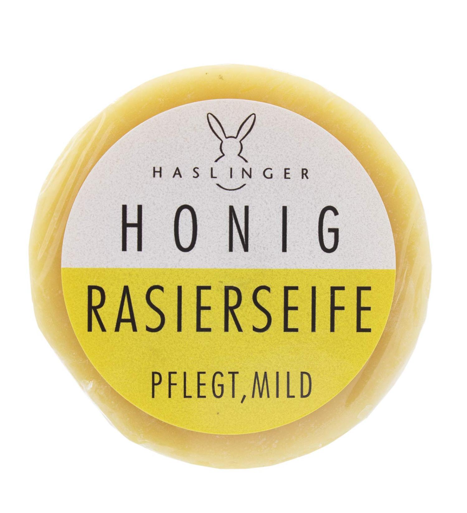 Haslinger Honey Shaving Soap 60gr - Luxurious Natural Shaving Product | International Shipping Available - Buy Online on SooperMarket.com