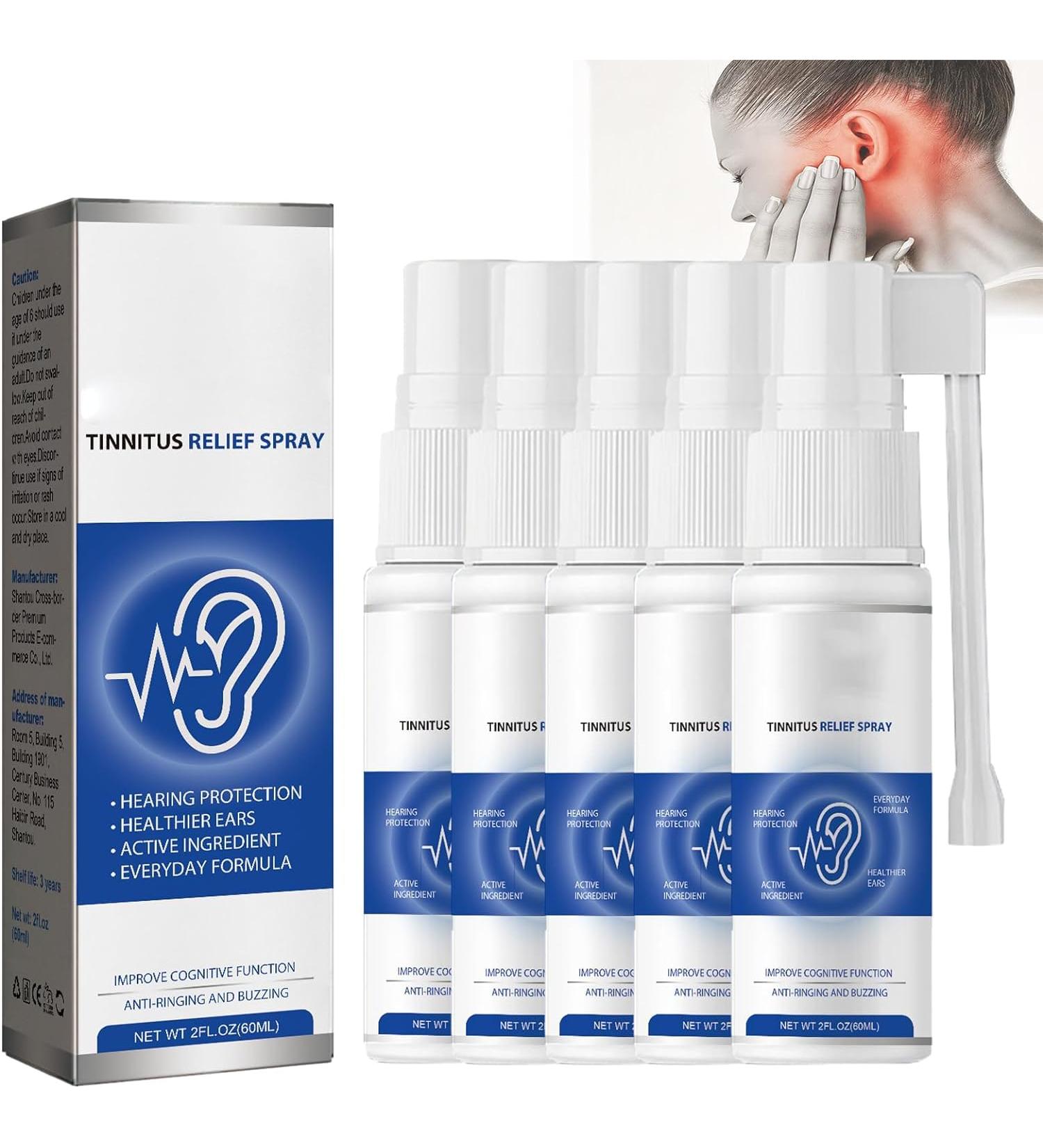 Tinnidrop Tinnitus Relief Spray Tinnitus Spray 2024 New Tinnitus Relief for Ringing Ears-Spray Ear Tinnitus Relief for Relieves Tinnitus (5pcs) - Buy Online on SooperMarket.com