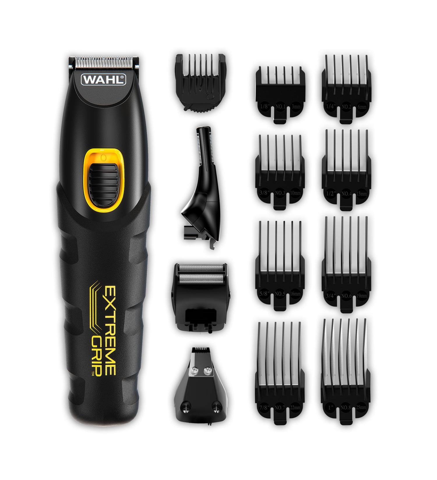 Wahl Extreme Grip 7-in-1 Multigroomer for Men - Beard Trimmer, Nose Hair Trimmer, Body Shaver, Stubble Trimmers, Male Grooming Set - Buy Online on SooperMarket.com