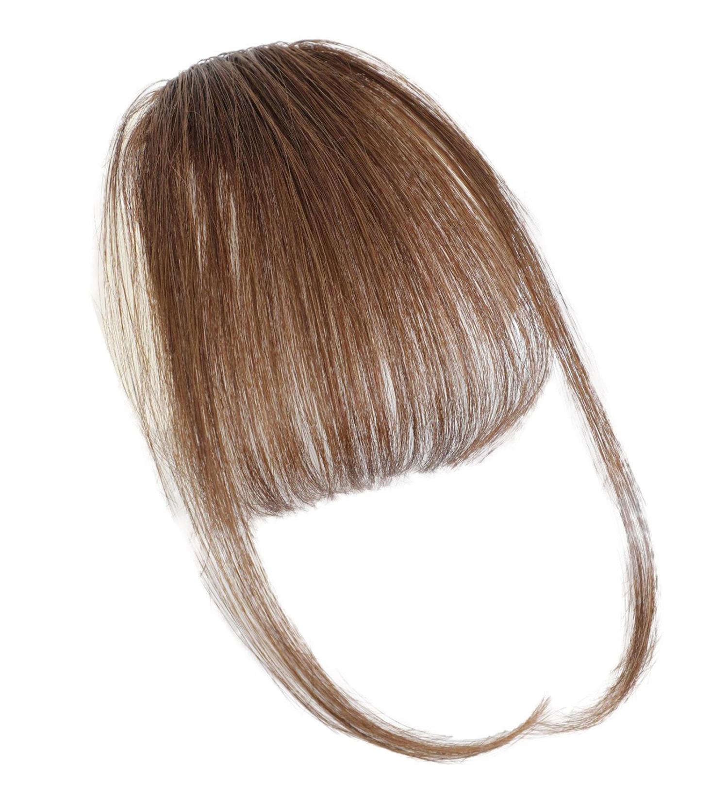 Lesunbak Clip in Bangs Real Hair French Bangs Clip on Fake Bangs Fringe Natural Color Fringe Hairpieces Stylish Neat Bangs Hair Extension for Girls Women brown - Buy Online on SooperMarket.com