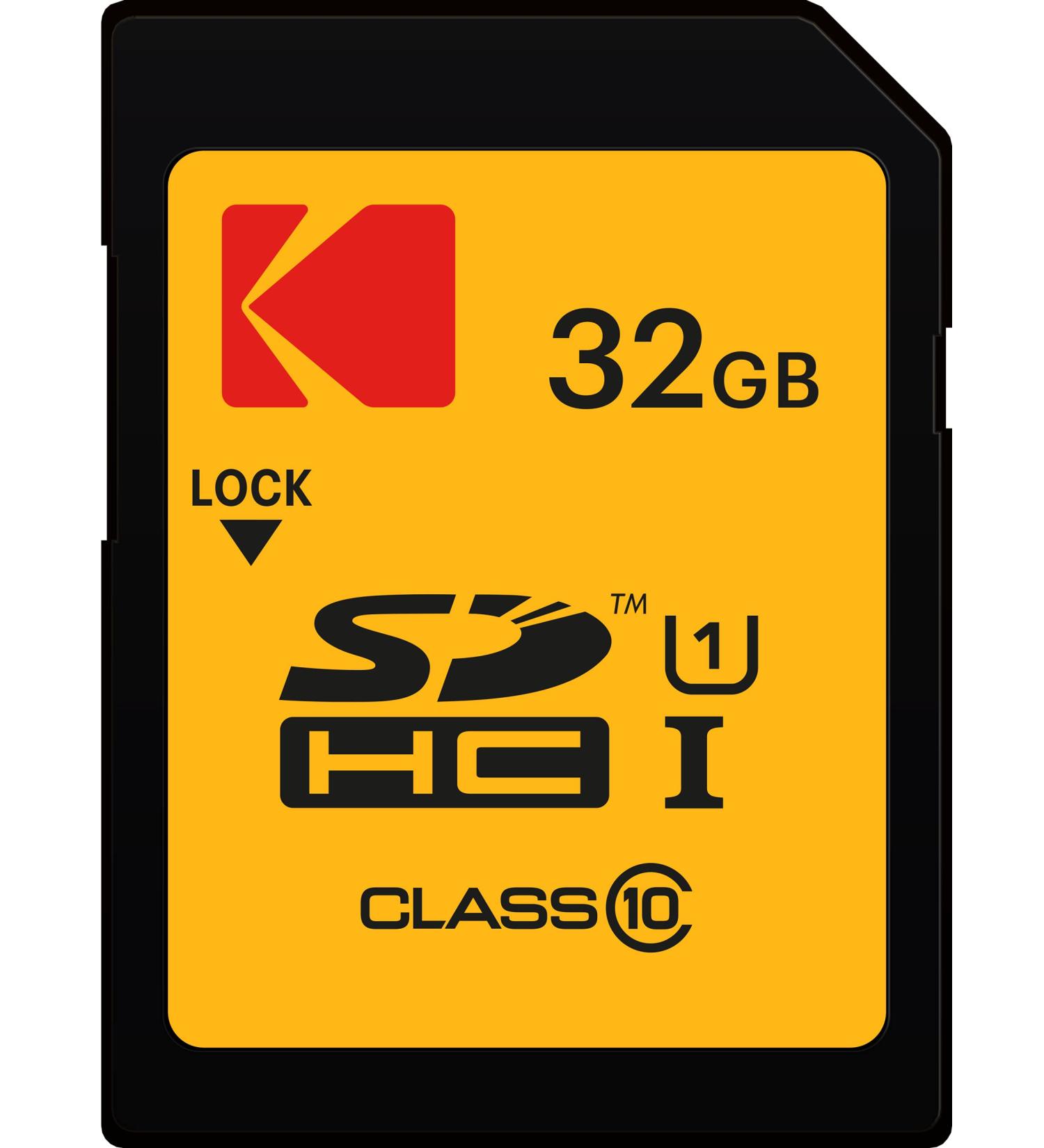KODAK 32 GB Class 10 UHS-I U1 SDHC/XC Premium Performance Memory Card, for Full HD Video Recording and High-Resolution Pictures, Compatible with All Devices Supporting SDHC and SDXC Standards 1 Count (Pack of 1)