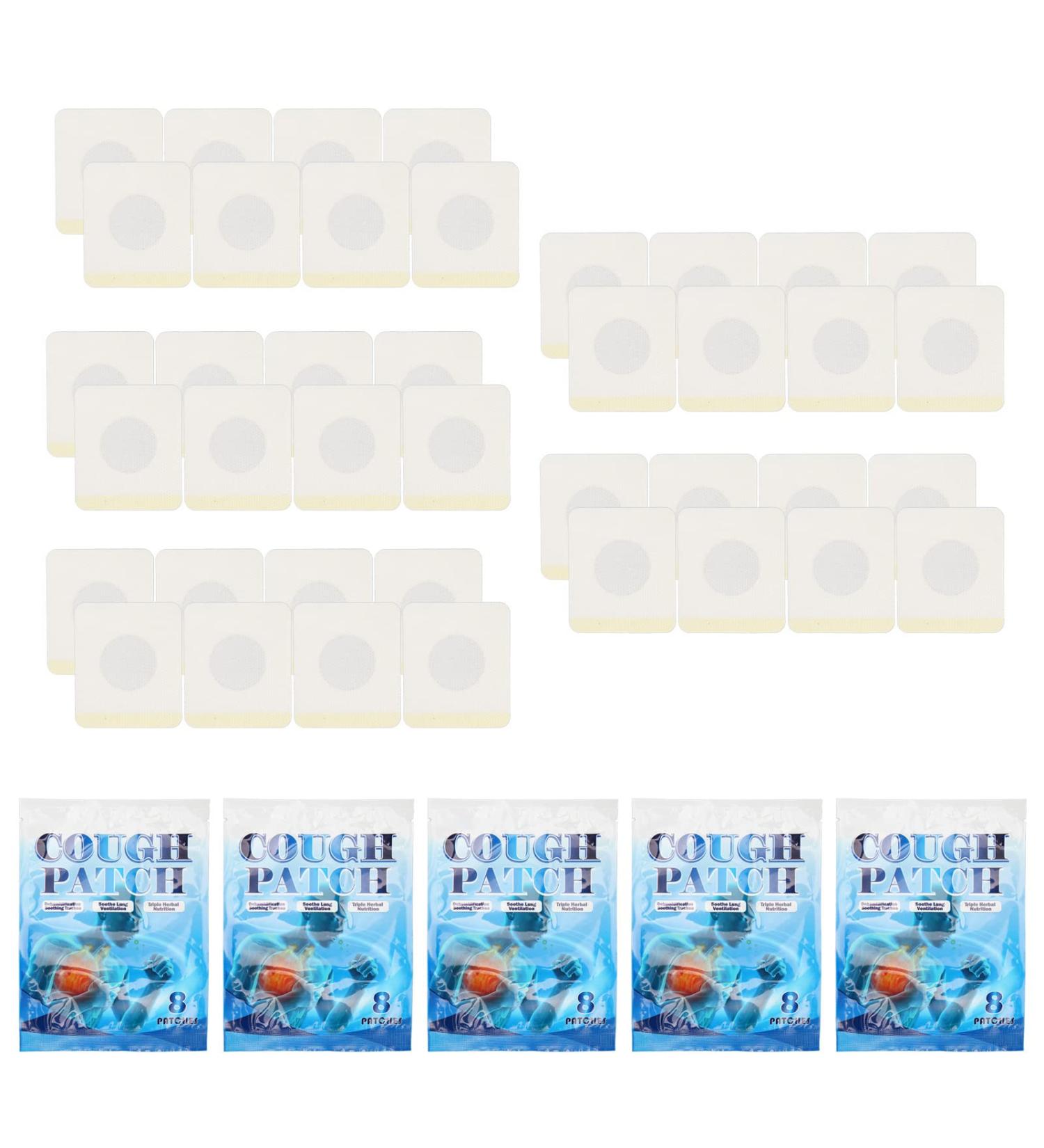 Cough Patch 40 Pcs Cough Relief Chest Cold Suppressant Sticker Acupoint Physiotherapy Pad - Buy Online on SooperMarket.com