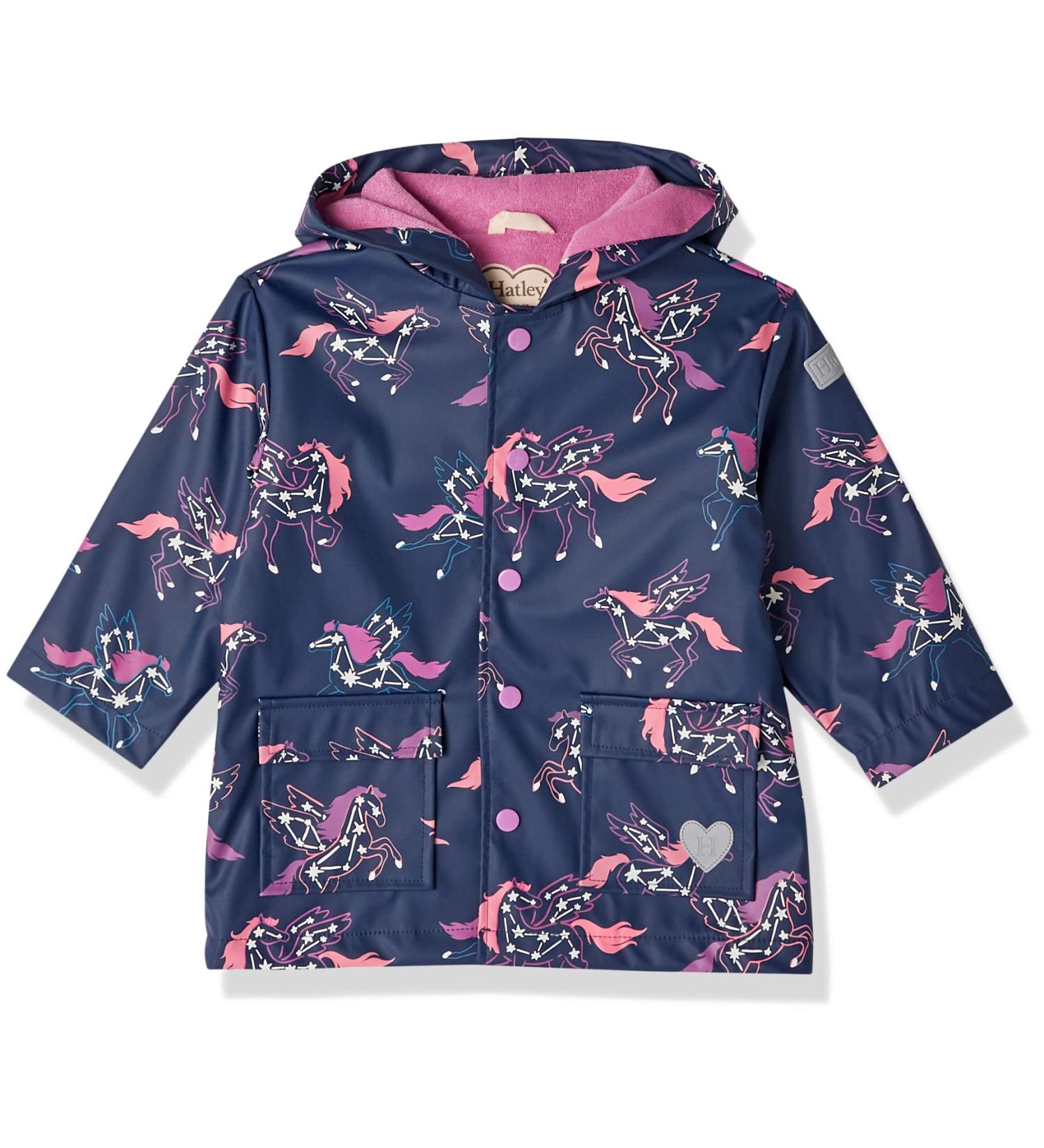 Hatley Girls' Colour Changing Pegasus Constellations Raincoat - Size 12 Years - Buy Online on SooperMarket.com