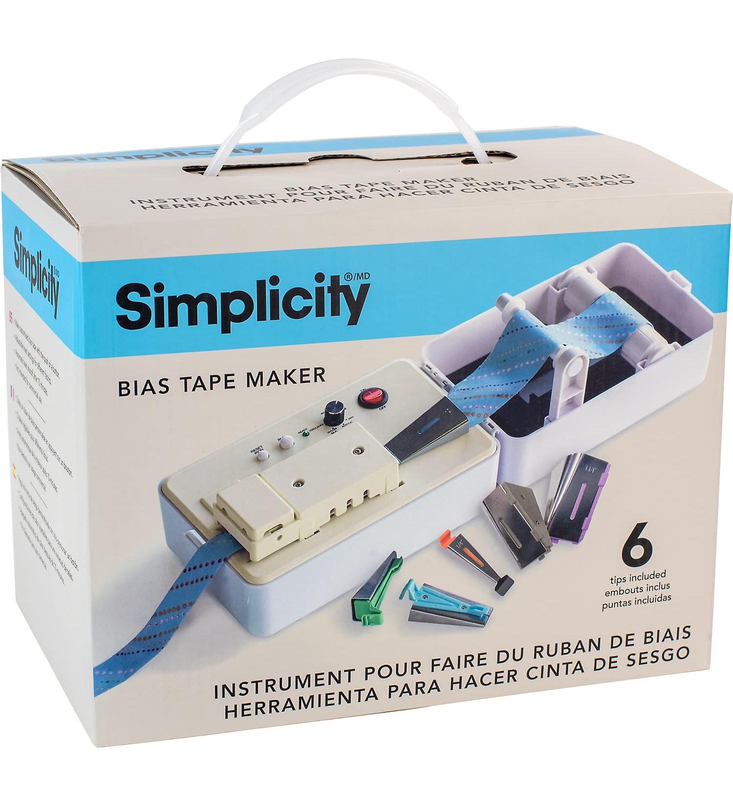 Simplicity Bias Tape Maker Tool | 6 Tips | Multicolor | 9pcs - Buy Online on SooperMarket.com