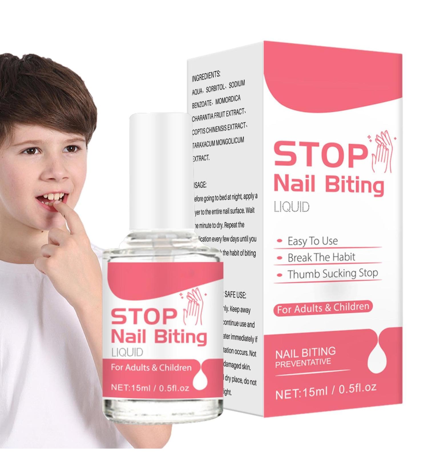 Toseky Anti Nail Biting Polish For Kids | 0.5fl oz Nail Bite Stopper - Stop Nail Biting Polish Care For Kids & Adults Thumb Sucking Stop Safe & Effective Bitter Taste Stop Nail Biting And Thumb - Buy Online on SooperMarket.com