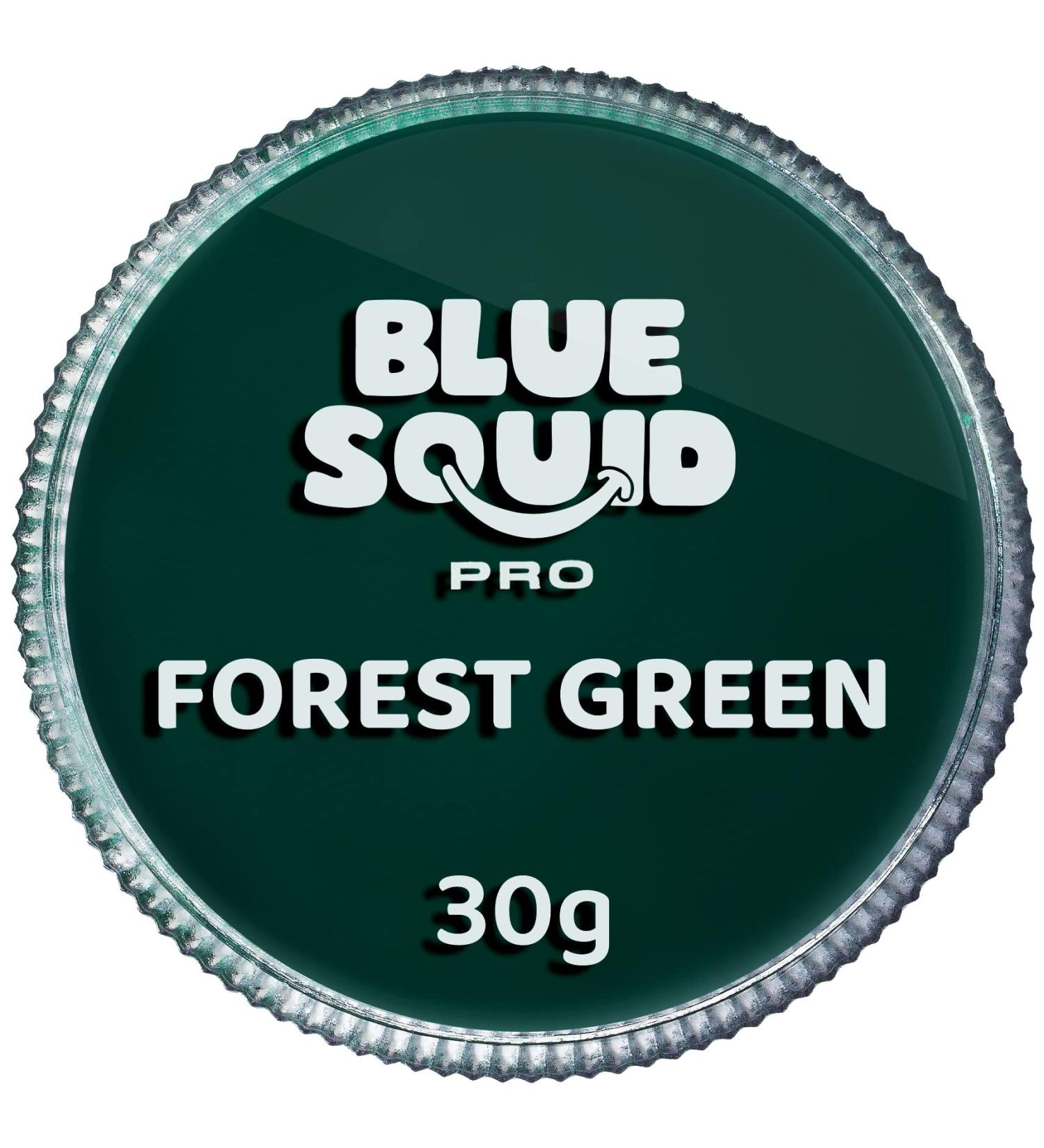 Blue Squid PRO Face Paint - Classic Forest Green (30gm) Water Activated Makeup for Halloween SFX | Professional Body Paint for Adults & Kids - Buy Online on SooperMarket.com