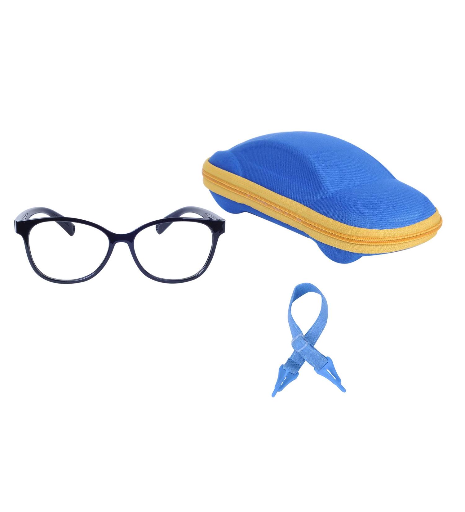 UV Block TR90 Blue Light Filtering Glasses for Kids - Adjustable Band & Case Included - Buy Online on SooperMarket.com