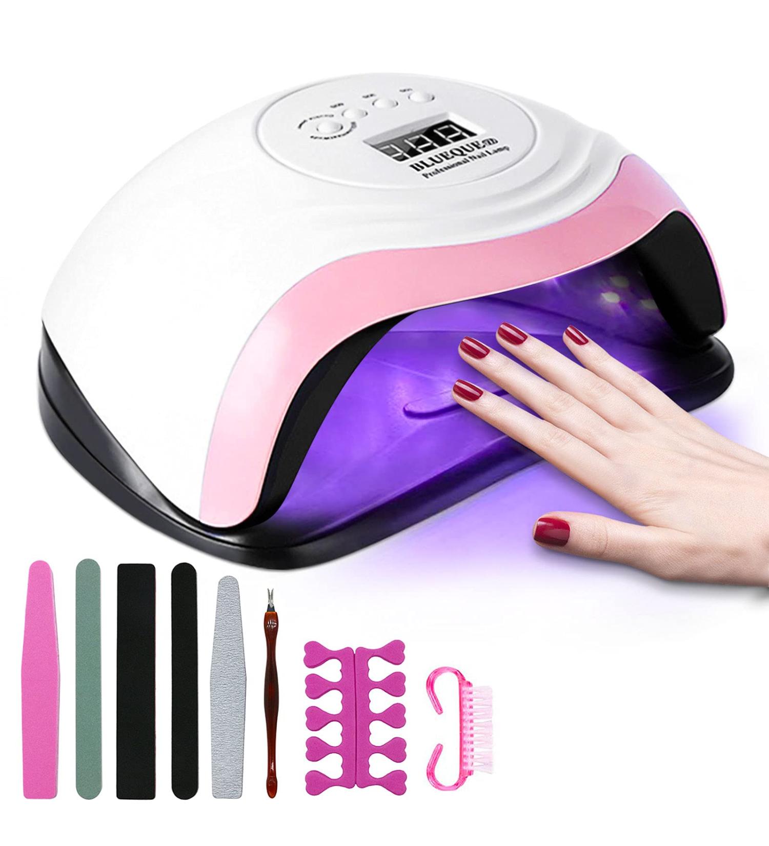 Shop Joyboy 168W UV LED Nail Dryer - Professional Lamp with Smart Timer & LCD Display for All Gel Nails - Buy Online on SooperMarket.com