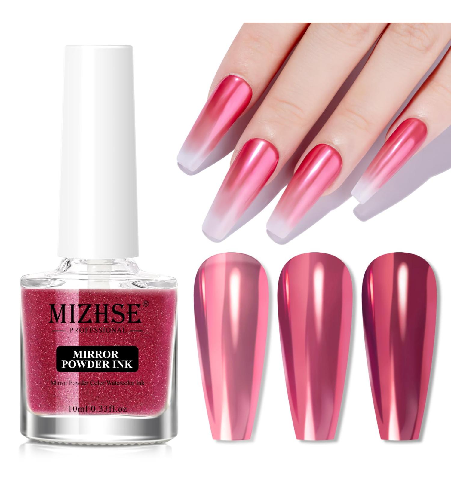 MIZHSE Nail Glitters Chrome Powder | Shiny Magic Mirror Effect | Soak off UV LED 10ml | DIY MJY007 - Buy Online on SooperMarket.com