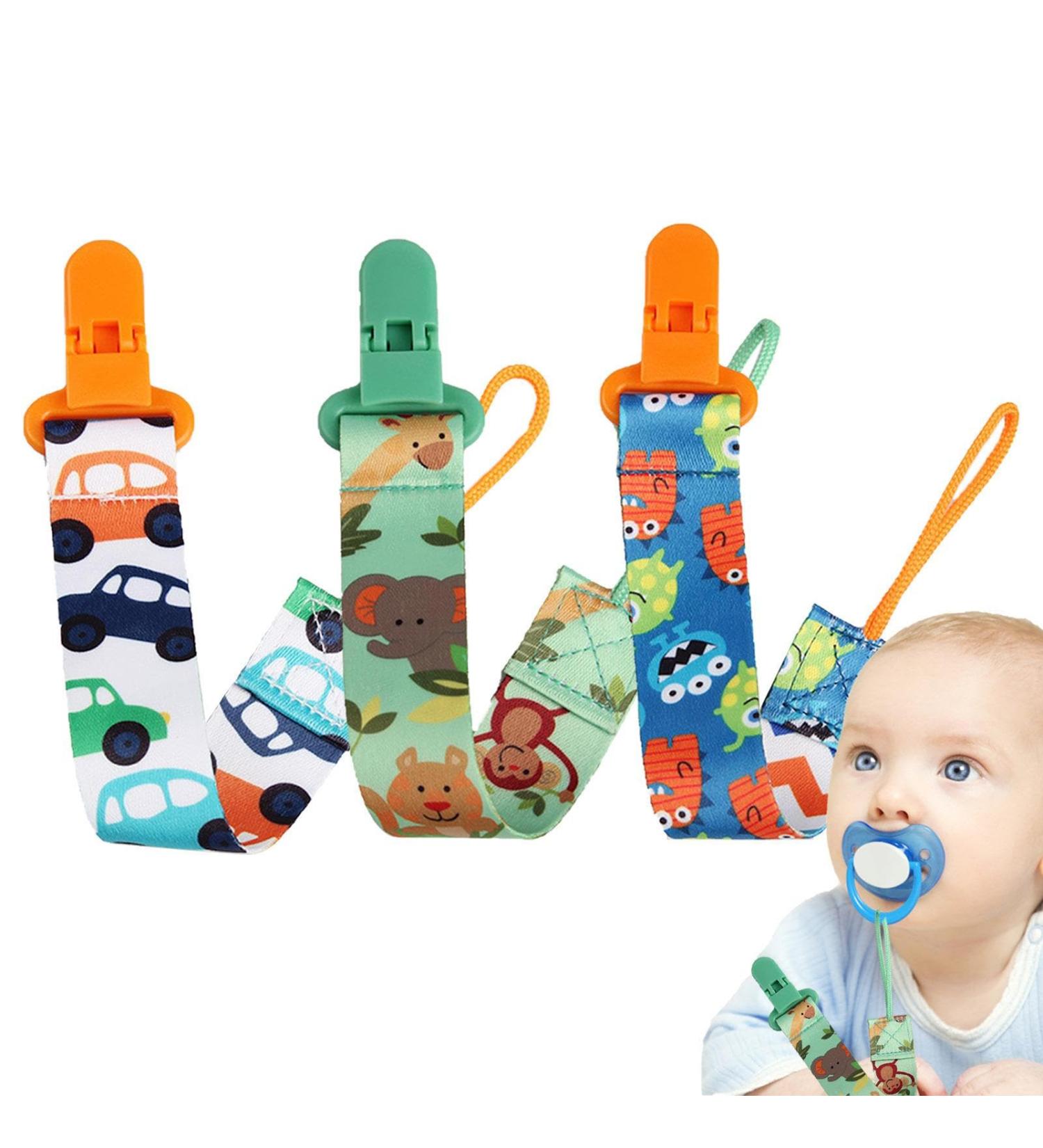 Yatlouba Baby Pacifier Clips | Fabric Pacifier Clamps for Girls & Babies | Secure & Durable Bite Toys - Buy Online on SooperMarket.com