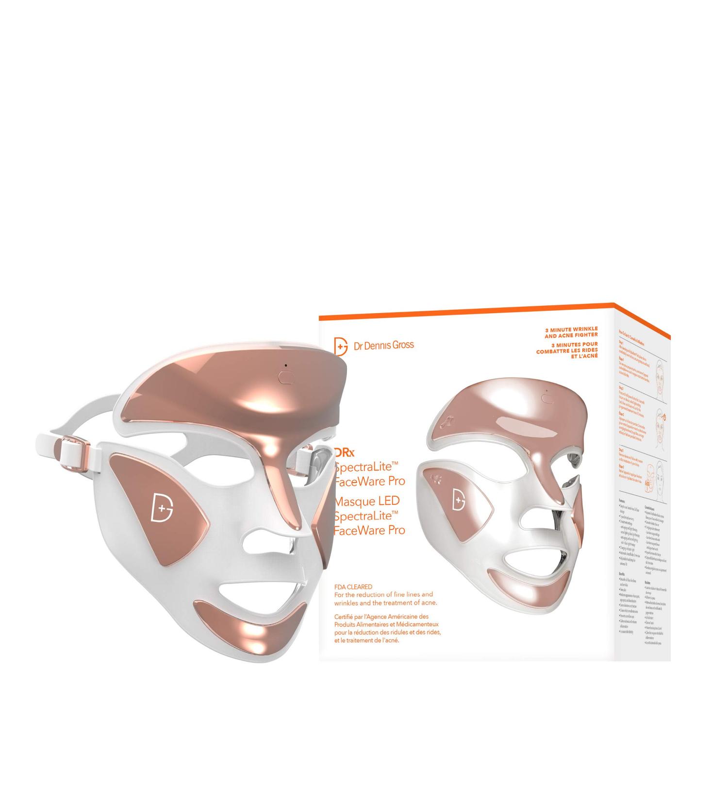 Dr. Dennis Gross DRx SpectraLite DPL FaceWare Pro - Smooths Fine Lines, Firms Skin, Prevents Acne, Reduces Redness (White) - Buy Online on SooperMarket.com