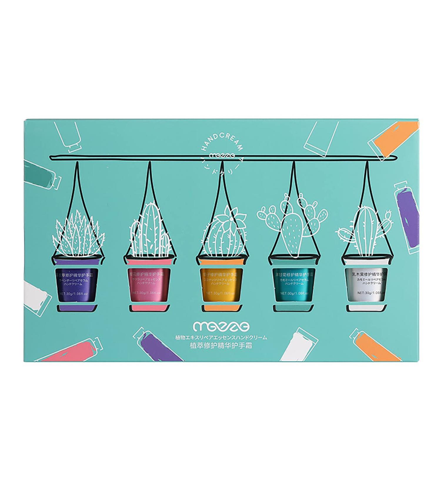 Vegan Plant Fragrance Hand Care Cream - 5pcs Mini Moisturizers for Dry Cracked Hands - Nourishing Formula for Soft Hands - Buy Online on SooperMarket.com