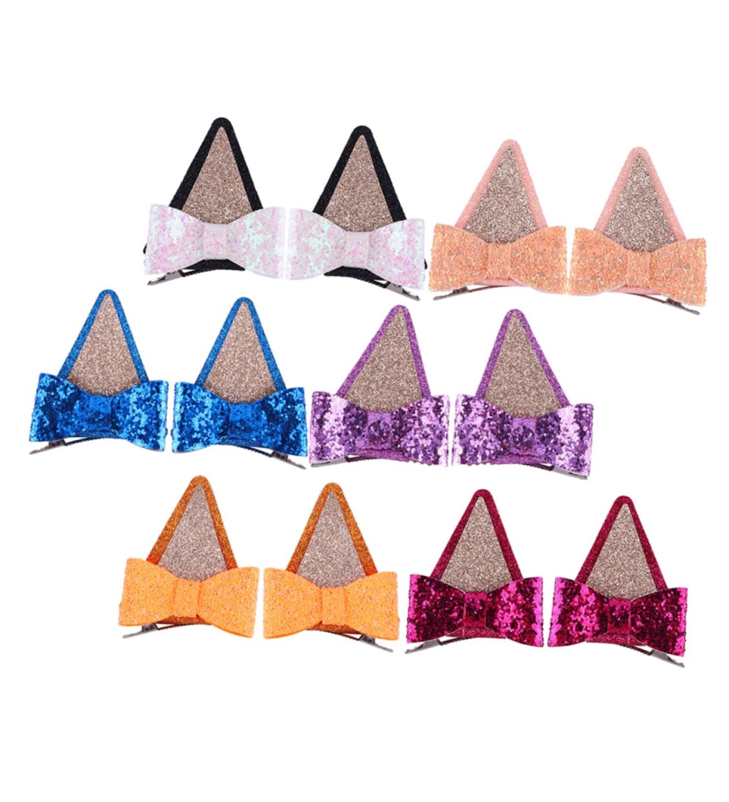 6 Pairs Hair Barrettes Hair Pin Hair Clips for Glitter Bowknot Hairpin Kawaii Hair Clips Cute Hair Supplies Hair Bows Clips Cat Ears Hairpins Barrettes for Fabric ORFOFE - Buy Online on SooperMarket.com