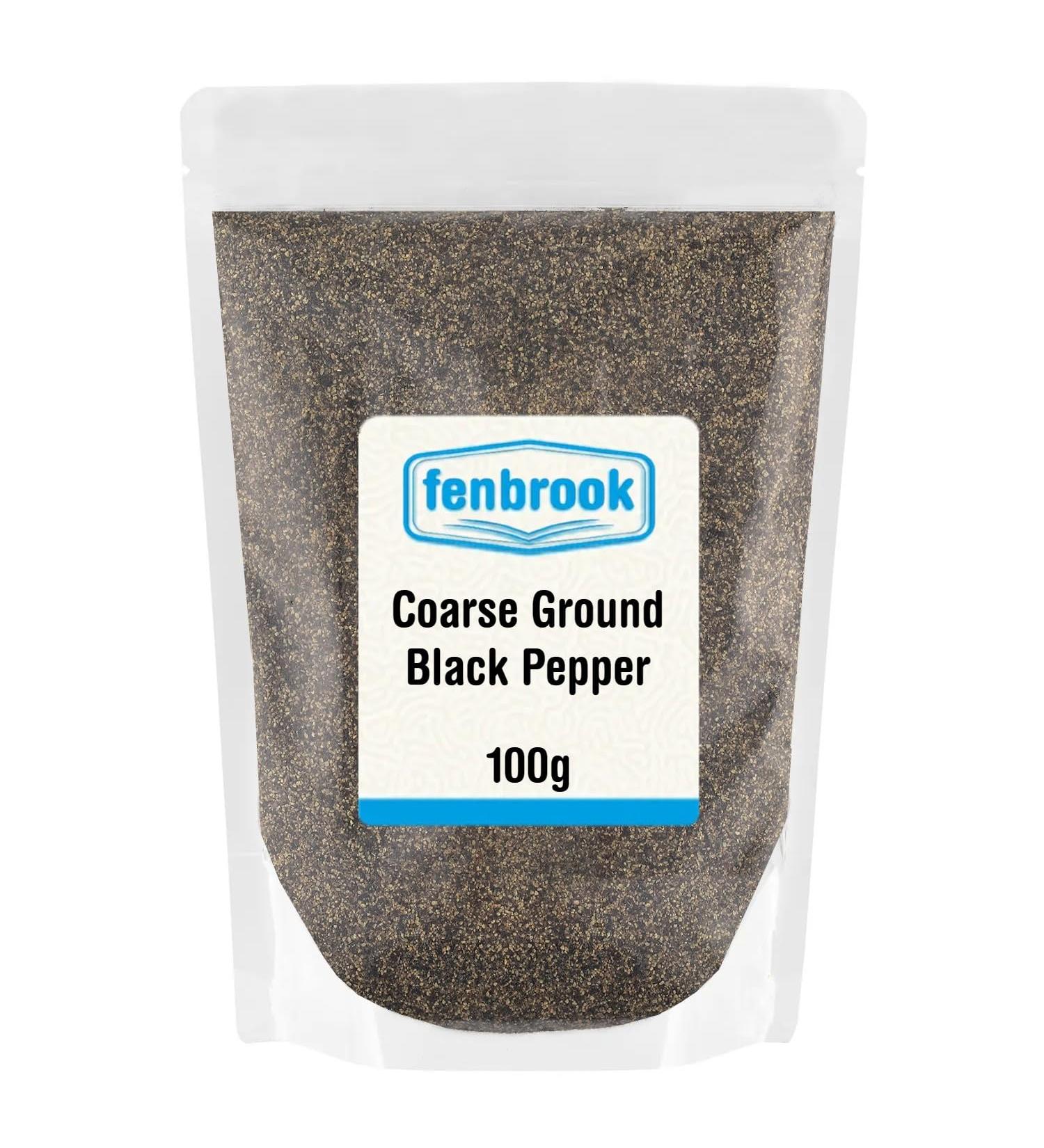 Cracked Black Pepper (Coarse Ground) 100g by Fenbrook