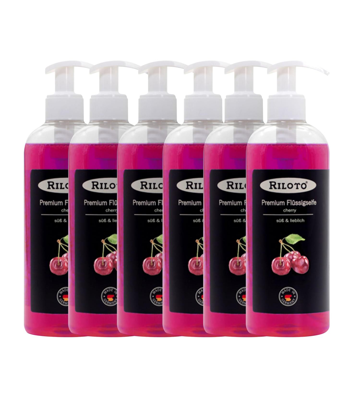 Lorito Premium Liquid Soap Cherry | Vegan Cream Soap 6x500ml | Gentle for Sensitive Skin & Allergy | International Shipping - Buy Online on SooperMarket.com