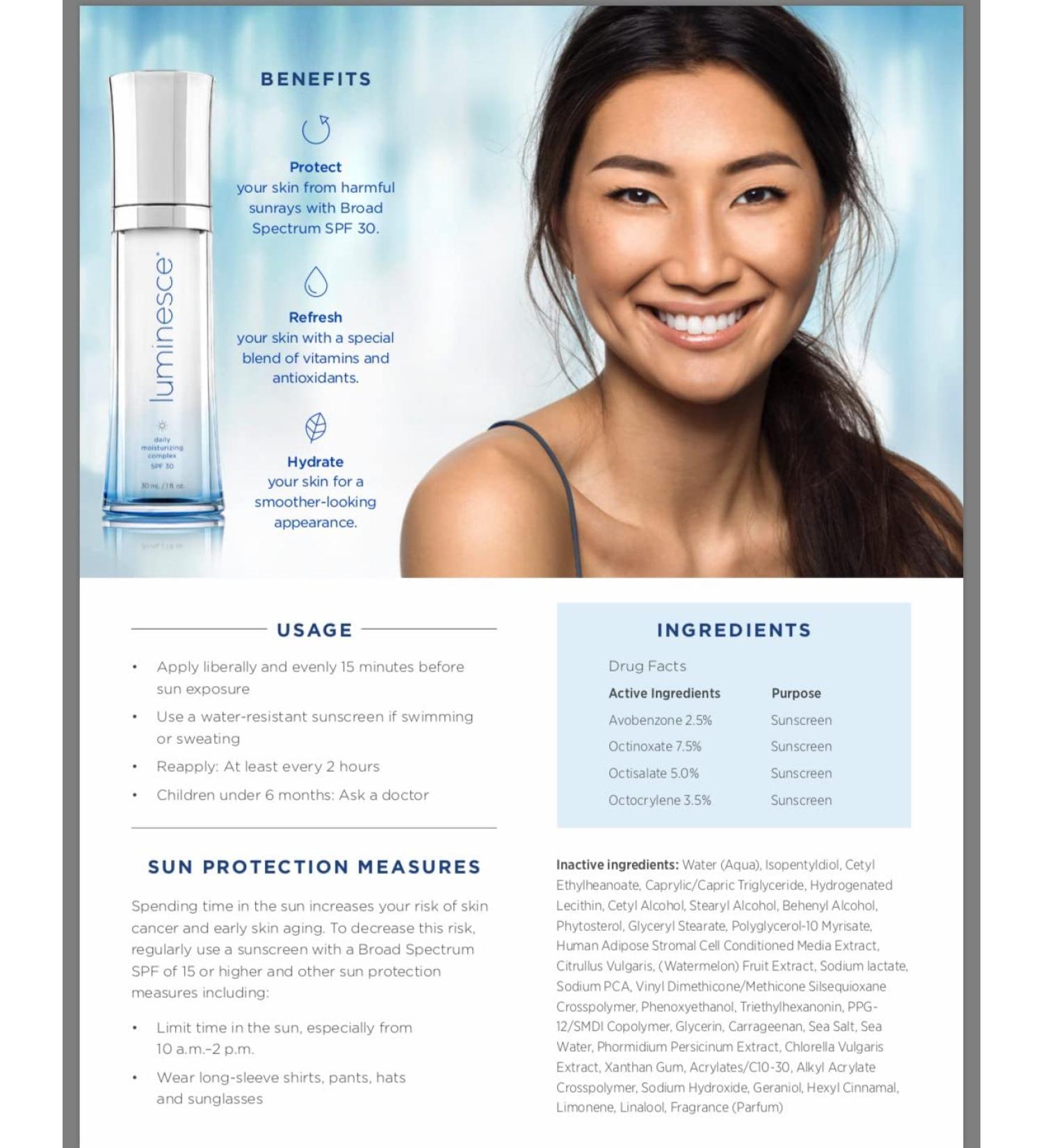 Luminesce Daily Moisturizing Complex | Hydrating Face Cream for All-Day Radiance - Buy Online on SooperMarket.com