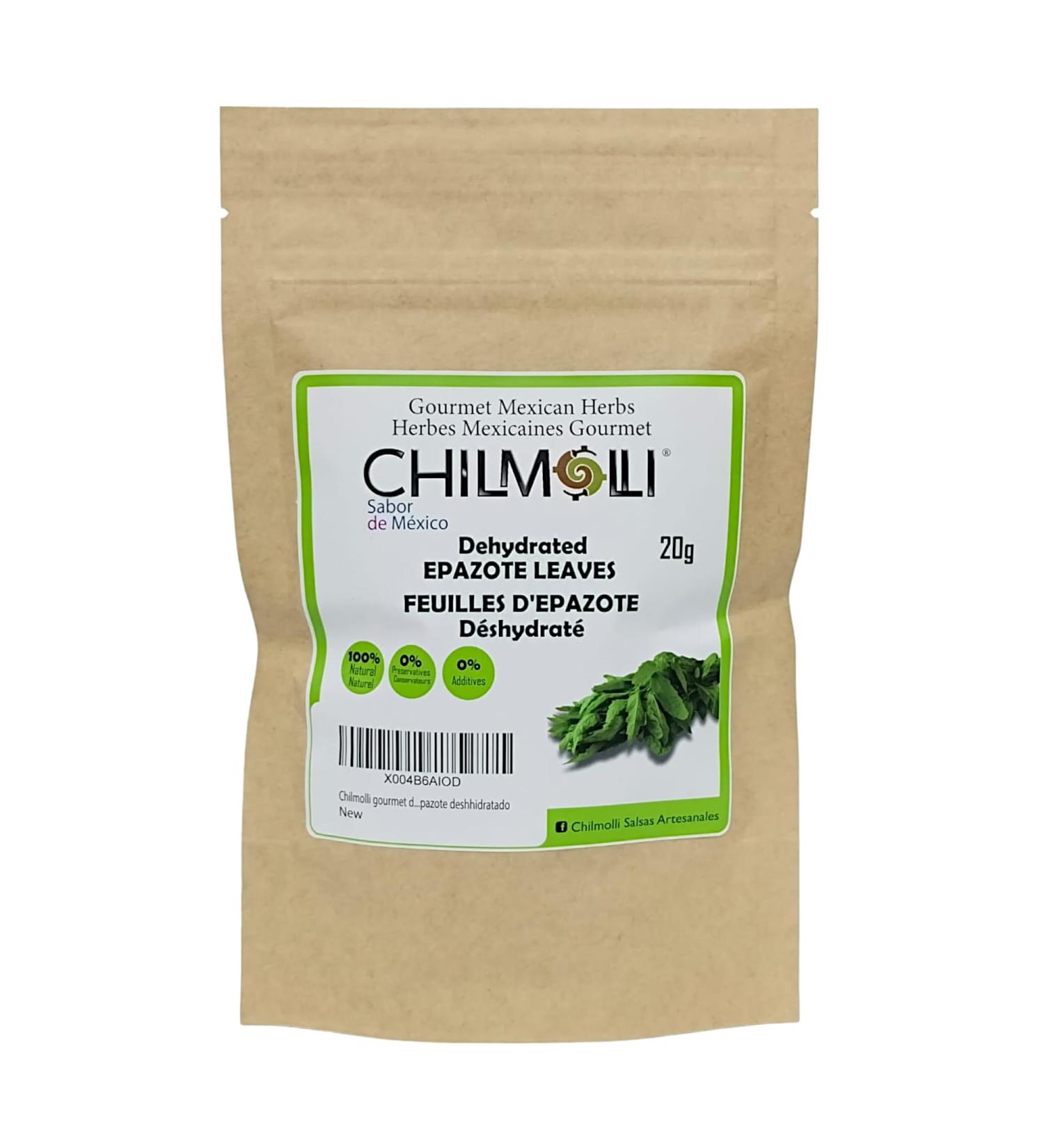 Chilmolli Epazote leaves dehydrated gourmet 20g/ Feuilles D Epazote d shydrat /Hojas de Epazote deshidratado. New - Buy Online on SooperMarket.com