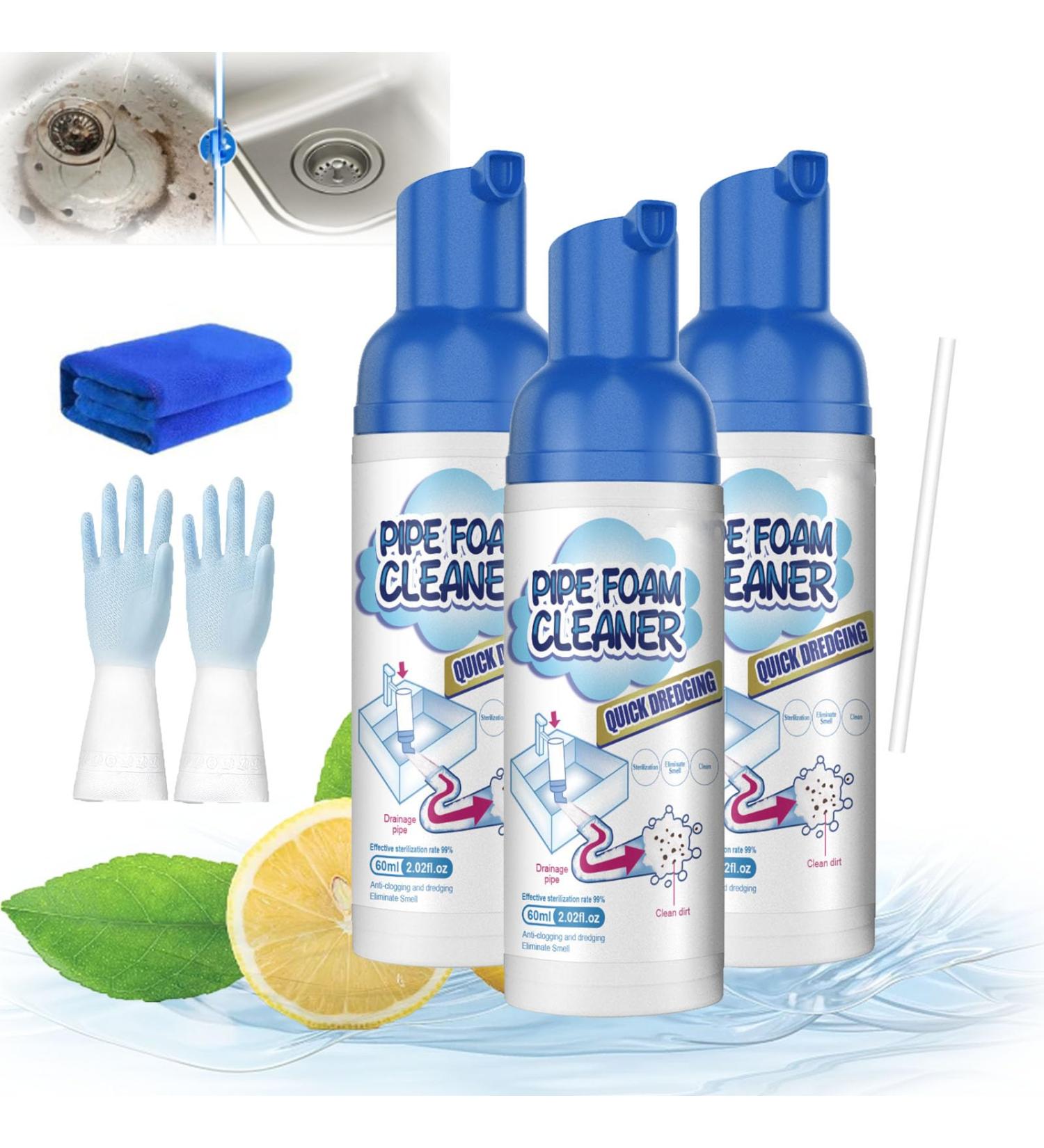 HOPASRISEE Foam Drain Cleaner Foaming Drain Cleaner Get out Foaming Drain Cleaner Drain Foam Cleaner Pipe Foam Cleaner Drain Cleaner Foam Drain Cleaning Foam Foaming Sink Drain Cleaner (1) - Buy Online on SooperMarket.com