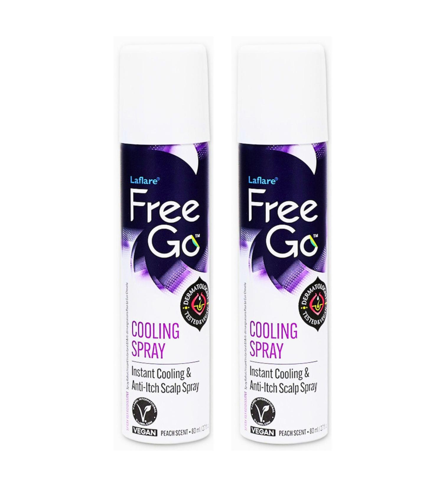 Laflare Cooling Spray for Braiding Wig & Weaving. Instantly Reduce Temperature & Relief Itchy Scalp and Skin Vegan(Biotin Tea Tree Castor Oil) 80 ml (Travel Size 2 Count) - Buy Online on SooperMarket.com