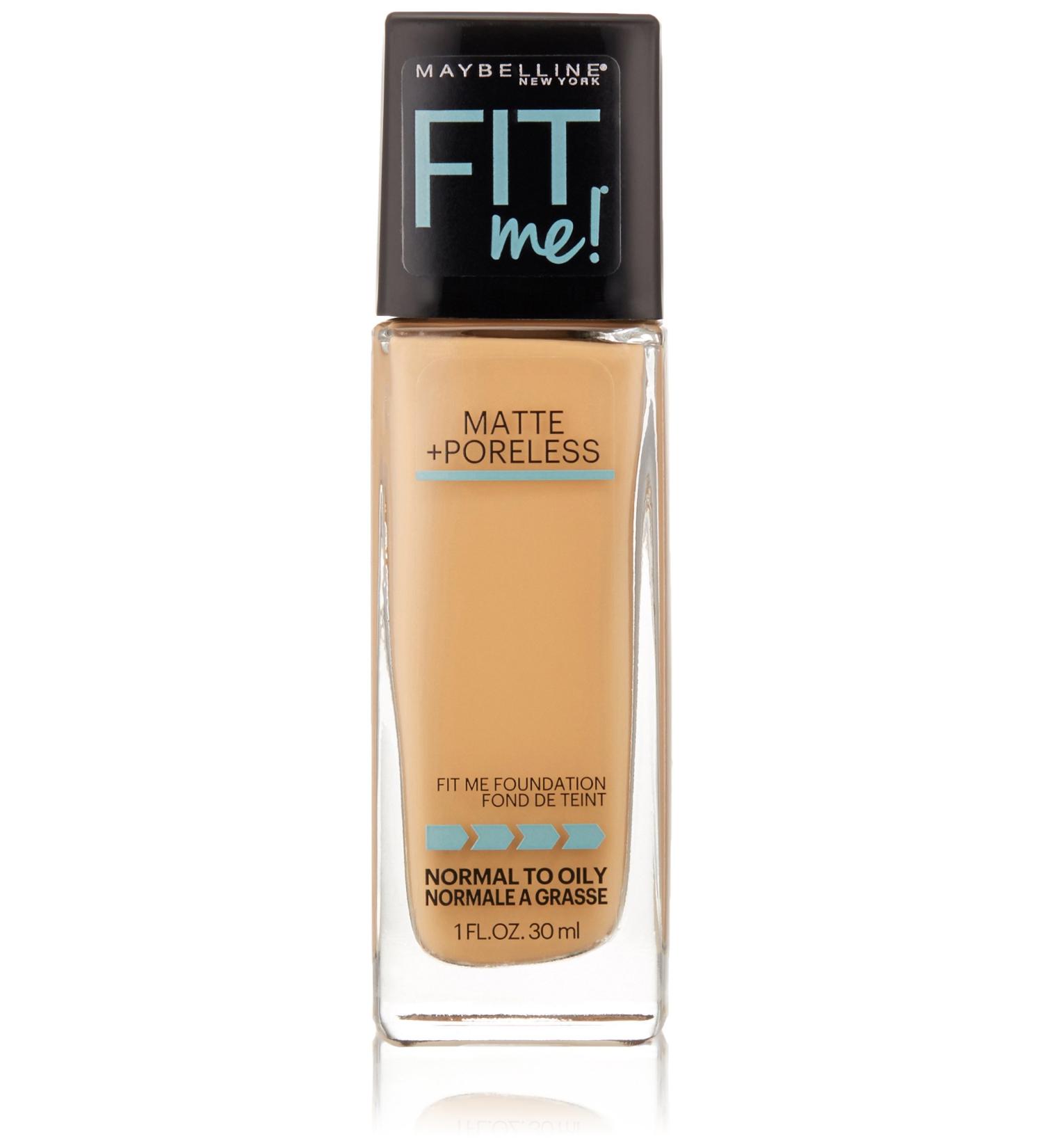 Maybelline Fit Me Matte + Poreless Foundation Makeup - Rich Tan, 1 fl oz - Buy Online on SooperMarket.com