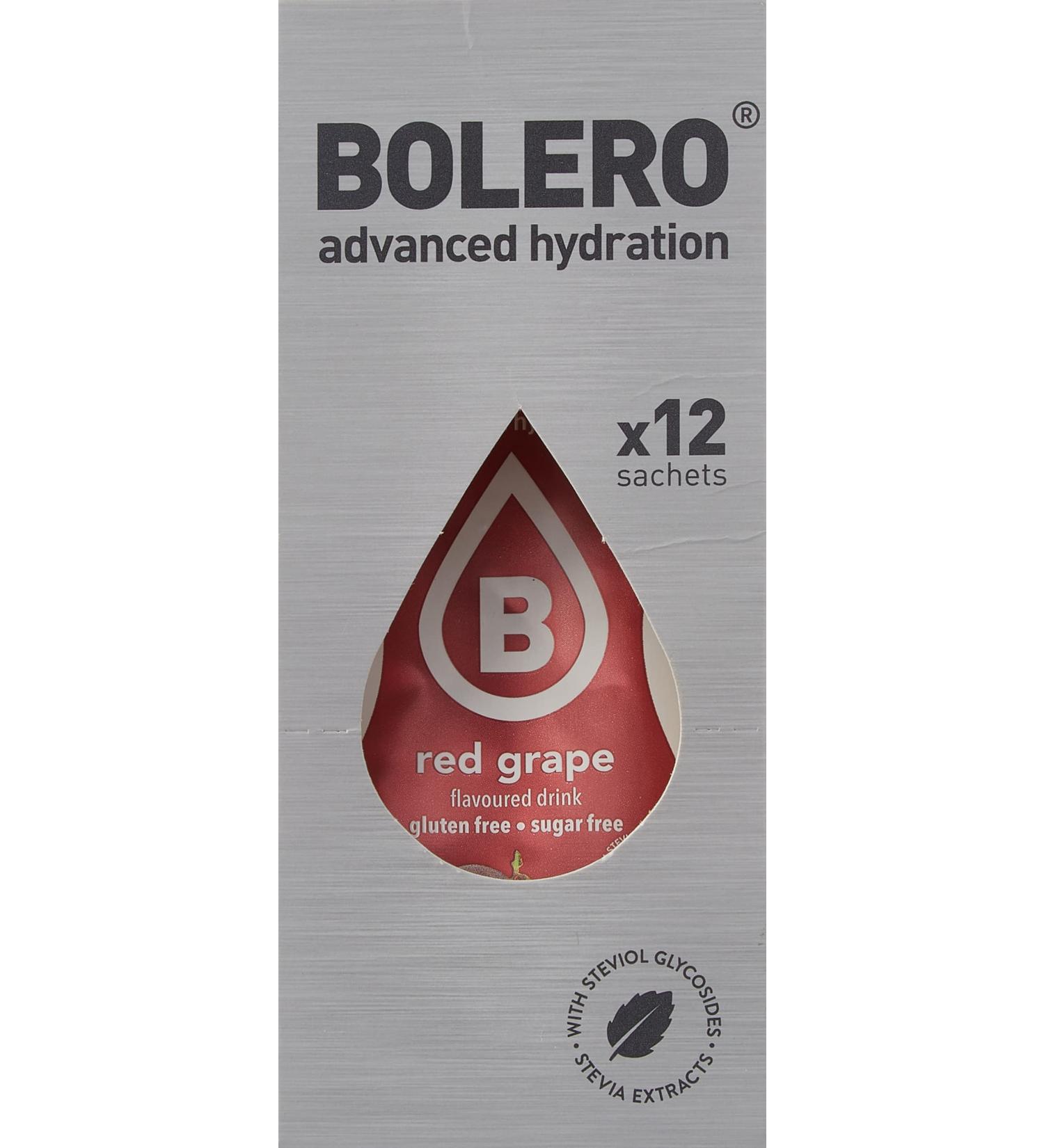 Bolero Drinks Red Grape - 12 Pack (9g Each) | Low-Calorie Flavoring for Global Shipping - Buy Online on SooperMarket.com