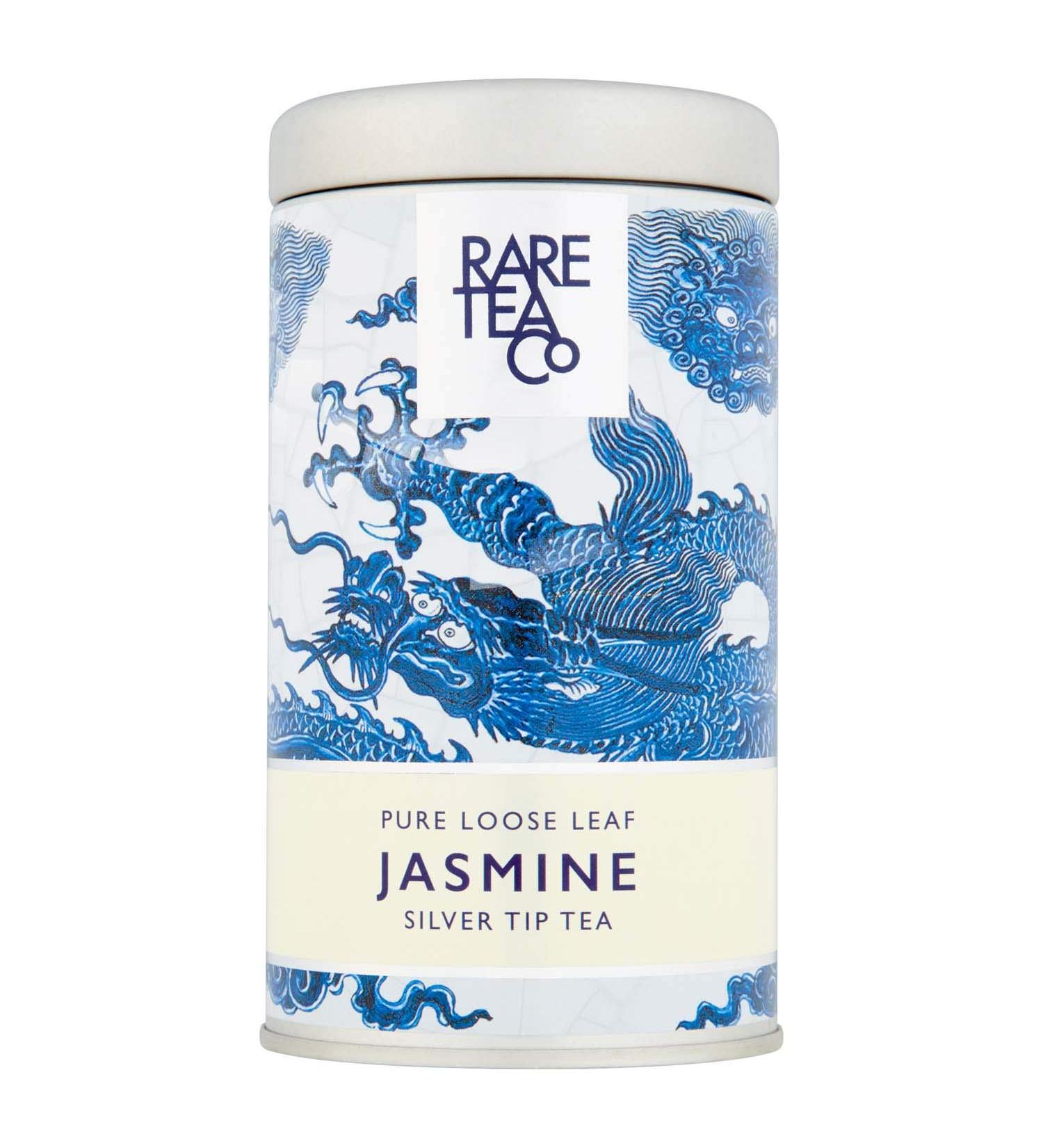 Rare Tea Co. Jasmine Silver Tip White Tea 25g Tin - Premium Loose Leaf Blend - Buy Online on SooperMarket.com