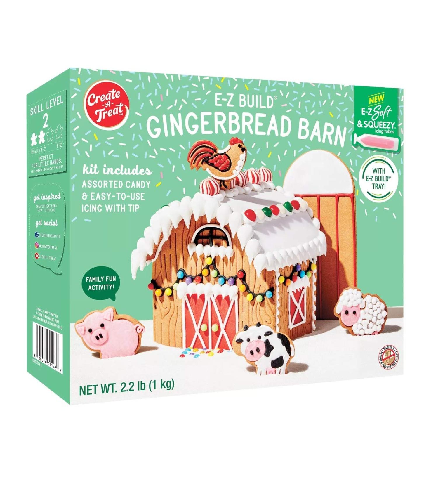 Create-A-Treat Gingerbread Barn Kit  E-Z Build  2.2 lbs. - Buy Online on SooperMarket.com