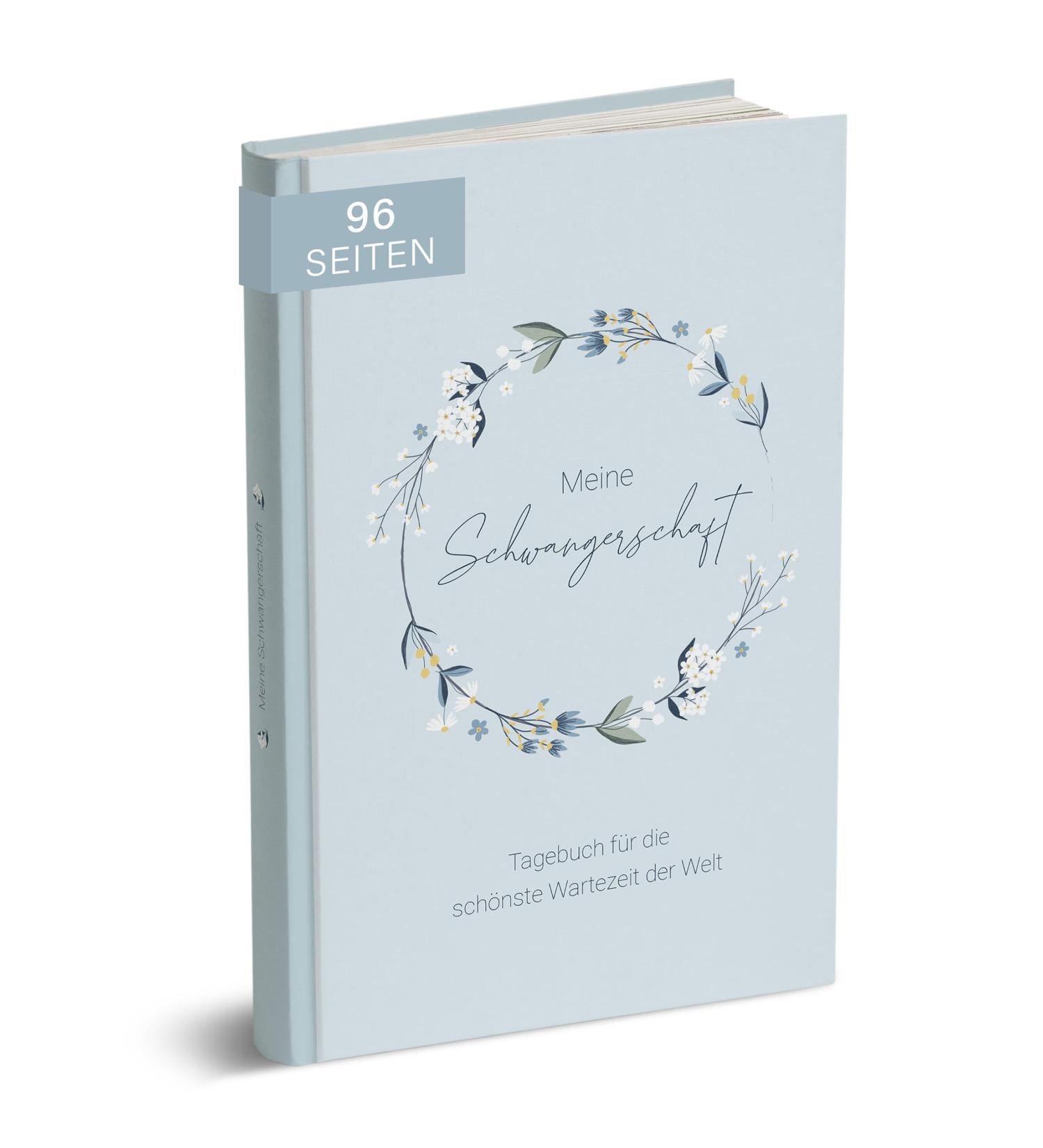 Buy Mintkind Pregnancy Diary My Pregnancy A5 - Floral Blue Hardcover | Perfect Gift for Expectant Mothers | Pregnancy Photo & Baby Album - Buy Online on SooperMarket.com