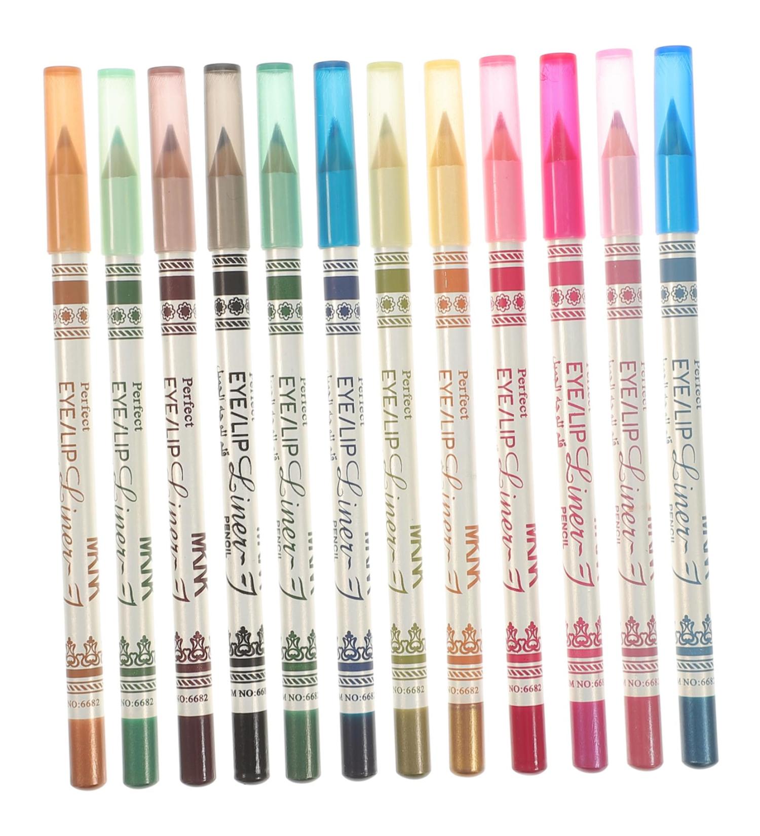 WOFASHPURET 12 Pcs Eyeliner Pencil Eye Shadow Pencil Crayon Brown Eye Shadow Eyeshadow Pencil Glue Pen Highlight - Buy Online on SooperMarket.com