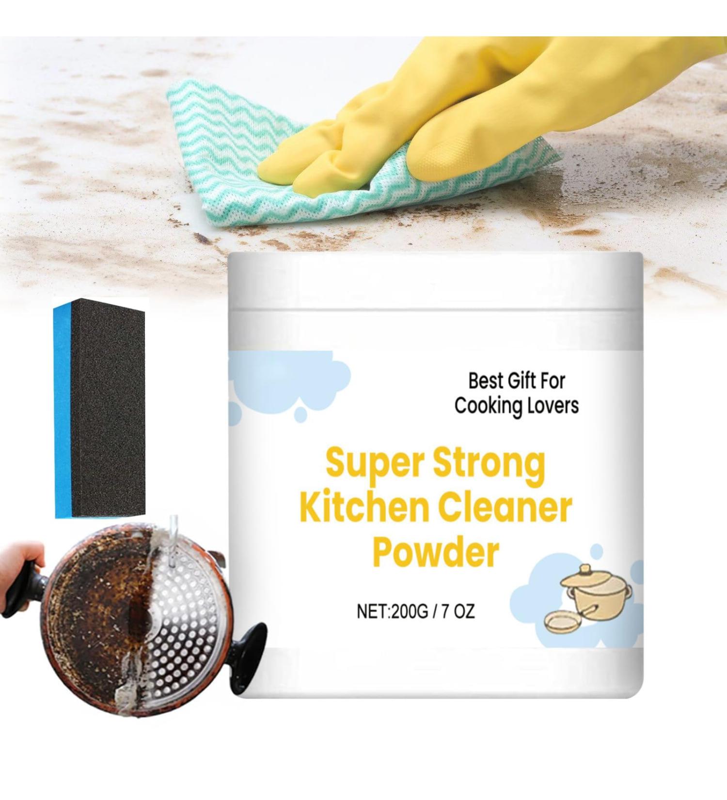 Super Strong Kitchen Cleaner Powder - Heavy Duty Degreaser & All-Purpose Cleaner for Tough Kitchen Messes | International Shipping Available - Buy Online on SooperMarket.com