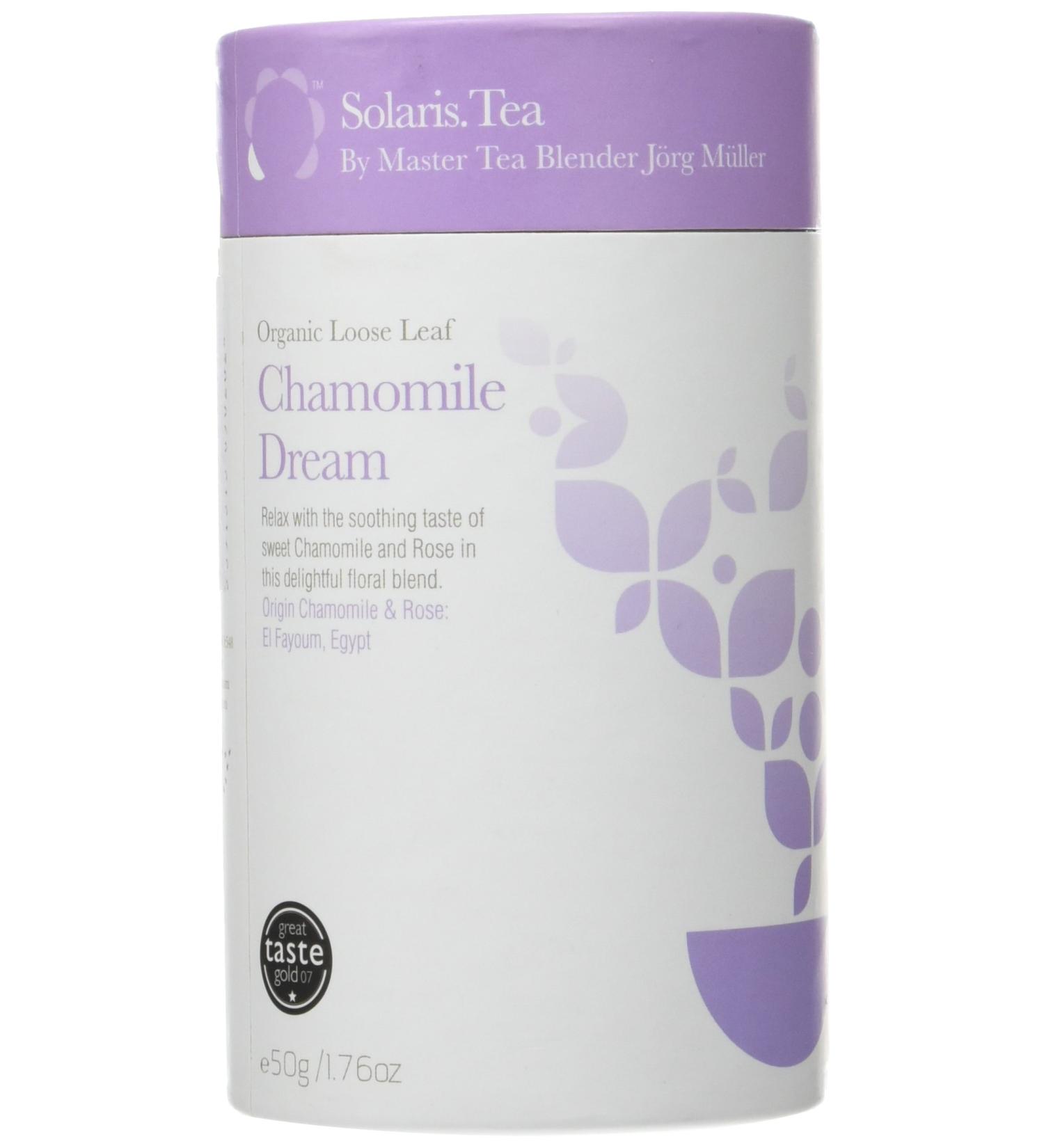 Solaris Tea Organic Loose Whole Leaf Chamomile Dream Herbal Blend 50 g - Buy Online on SooperMarket.com