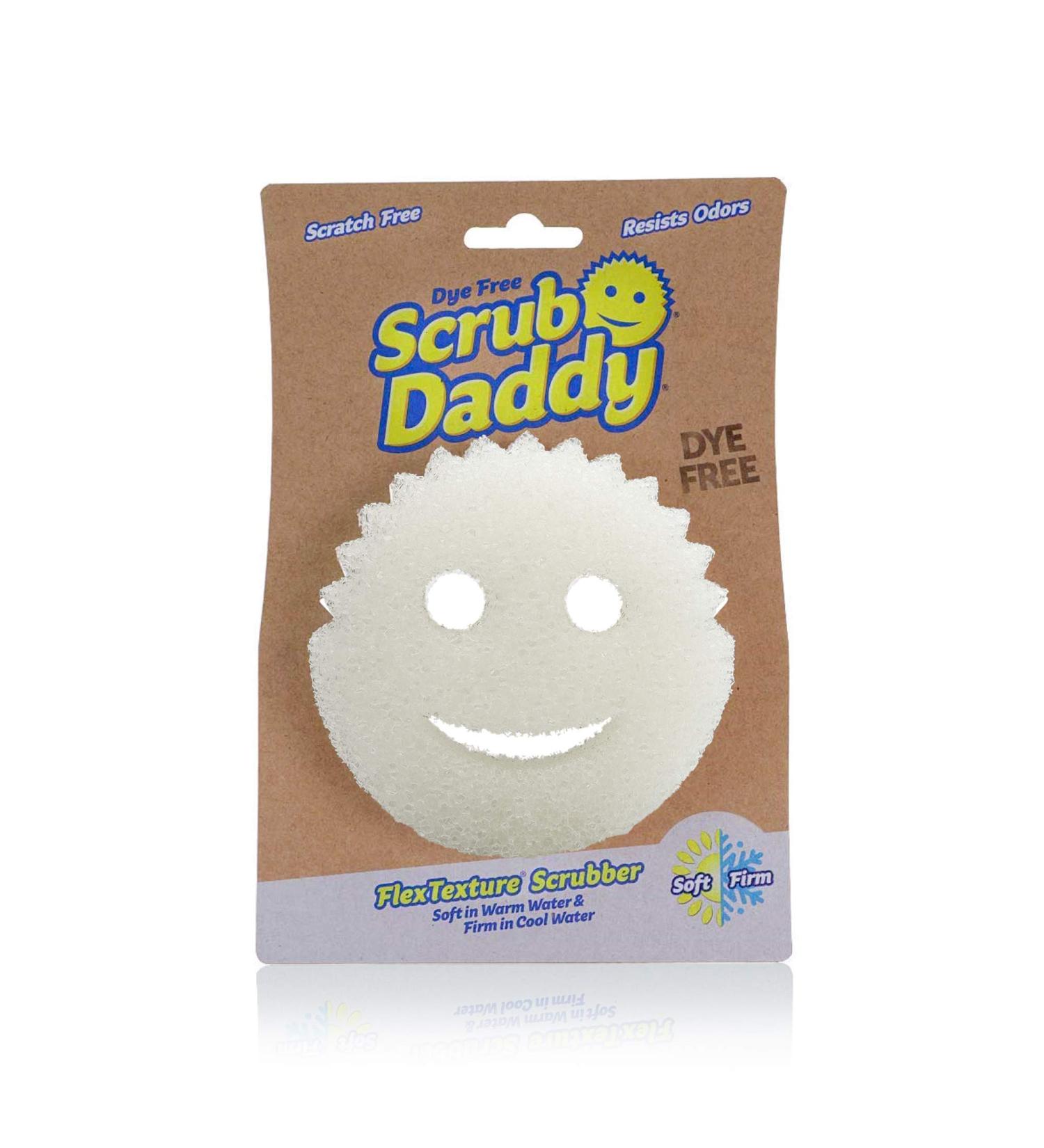 Scrub Daddy Sponge - Dye Free, Scratch-Free & Multi-Use Scrubber for Dishes | Odor Resistant & Deep Cleaning | Dishwasher Safe - Buy Online on SooperMarket.com