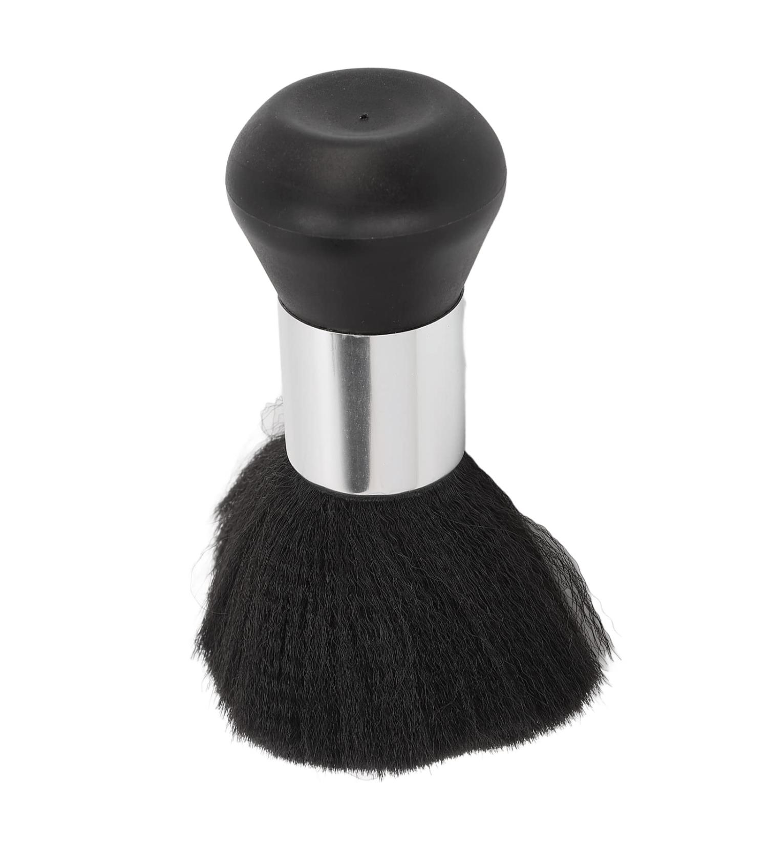 Neck Duster Multifunctional Broken Hair Sweep Brush Hair Cutting Neck Dust Brush Black Ergonomic Face Neck Hair Dust Brush for Home Salon - Buy Online on SooperMarket.com