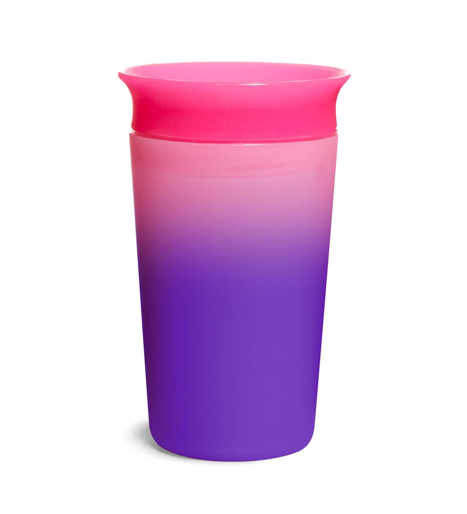 Munchkin Miracle 360 Drinking Cup for Babies & Toddlers - BPA-Free Color Changing Leak-Proof 266ml Pink - Dishwasher Safe 12 Months+ - Buy Online on SooperMarket.com