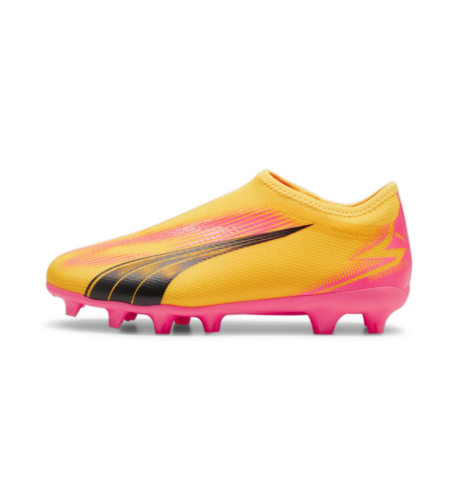 PUMA Unisex Kids Ultra Match Ll FG/AG Jr Soccer Shoe - 34 EU Sun Stream/Puma Black/Sunset Glow - Best for International Shipping - Buy Online on SooperMarket.com