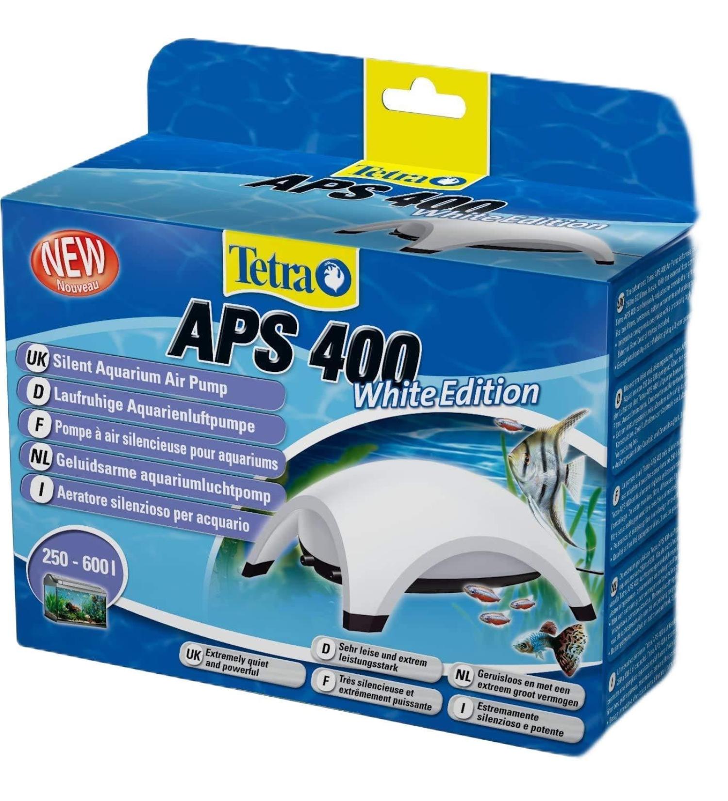 Tetra APS 400 Aquarium Air Pump - Quiet Diaphragm Pump for 250-600 L Aquariums - International Shipping Available - Buy Online on SooperMarket.com