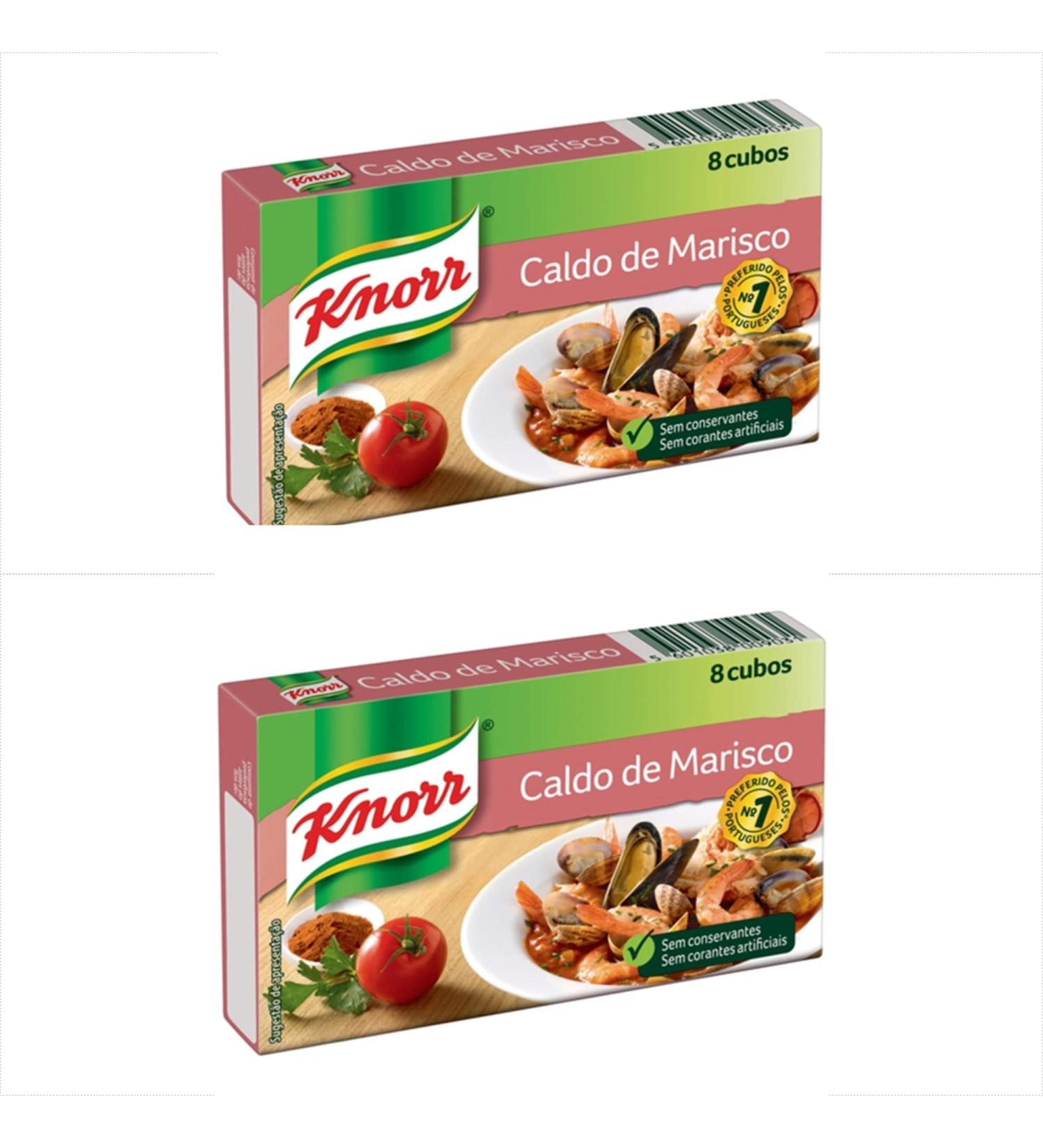 Knorr Bouillon Stock Cubes 80g (Shellfish) - Pack of 2