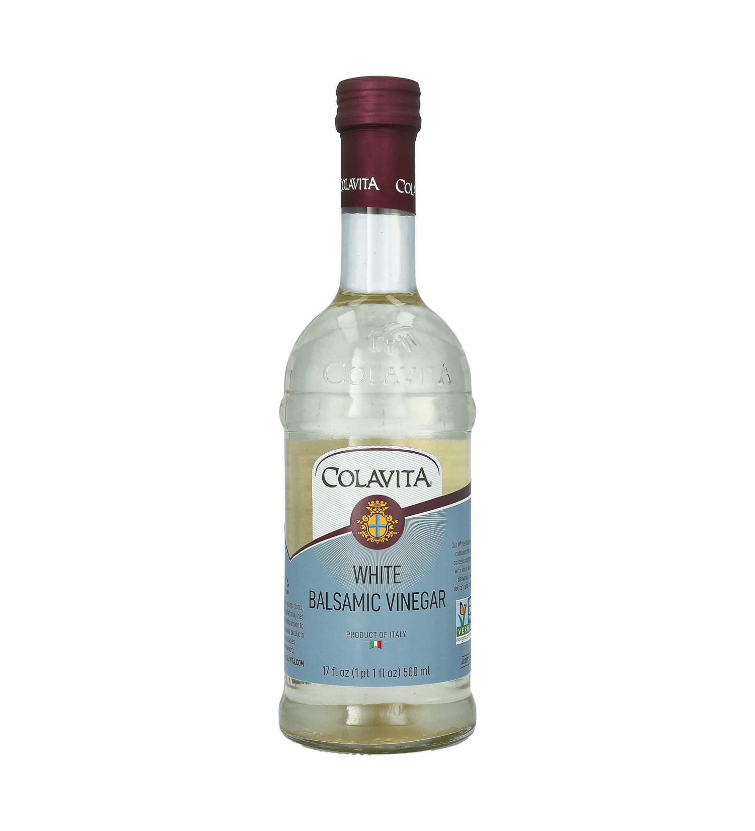 Colavita White Balsamic Vinegar 17 Fl Oz (Pack of 6) - Premium Quality Italian Vinegar - Buy Online on SooperMarket.com