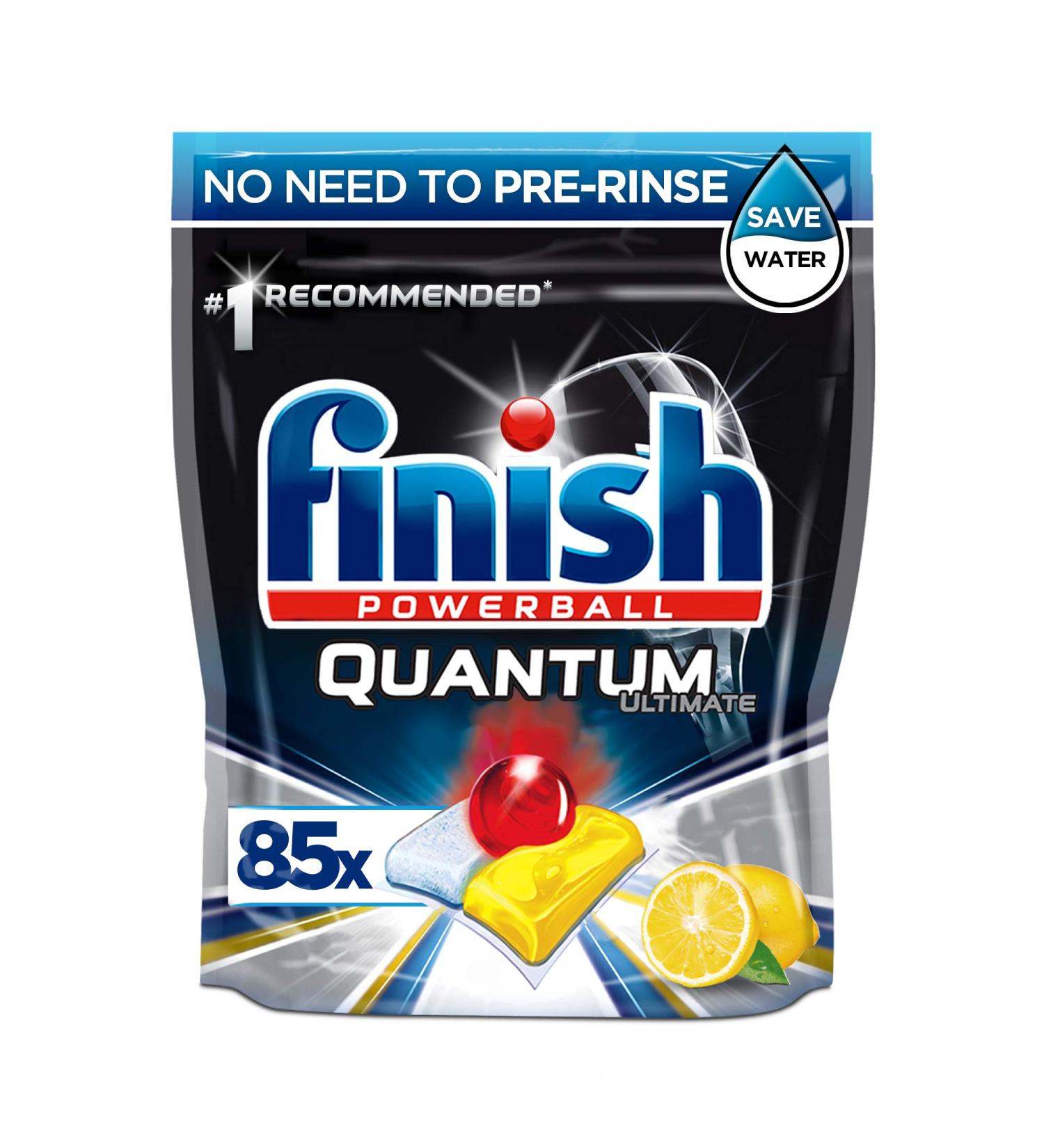 Finish Quantum Ultimate Dishwasher Tablets - 85 Lemon Tablets, 85 Count - Pack of 1 - Buy Online on SooperMarket.com