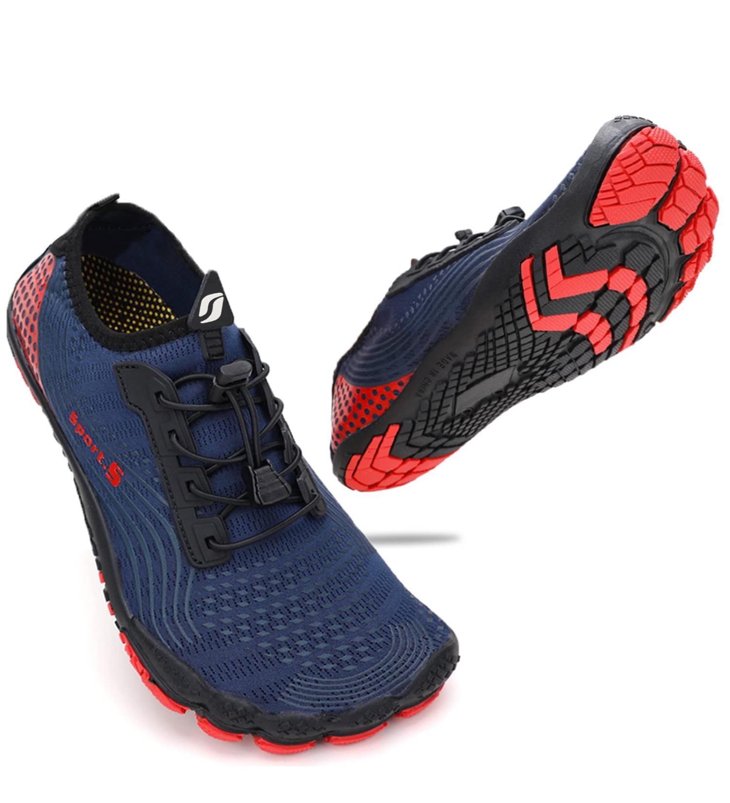 ZHR Marina Red Water Shoes for Men & Women - Aqua Barefoot Beach & Swimming Shoes (EU Size 44) - Buy Online on SooperMarket.com