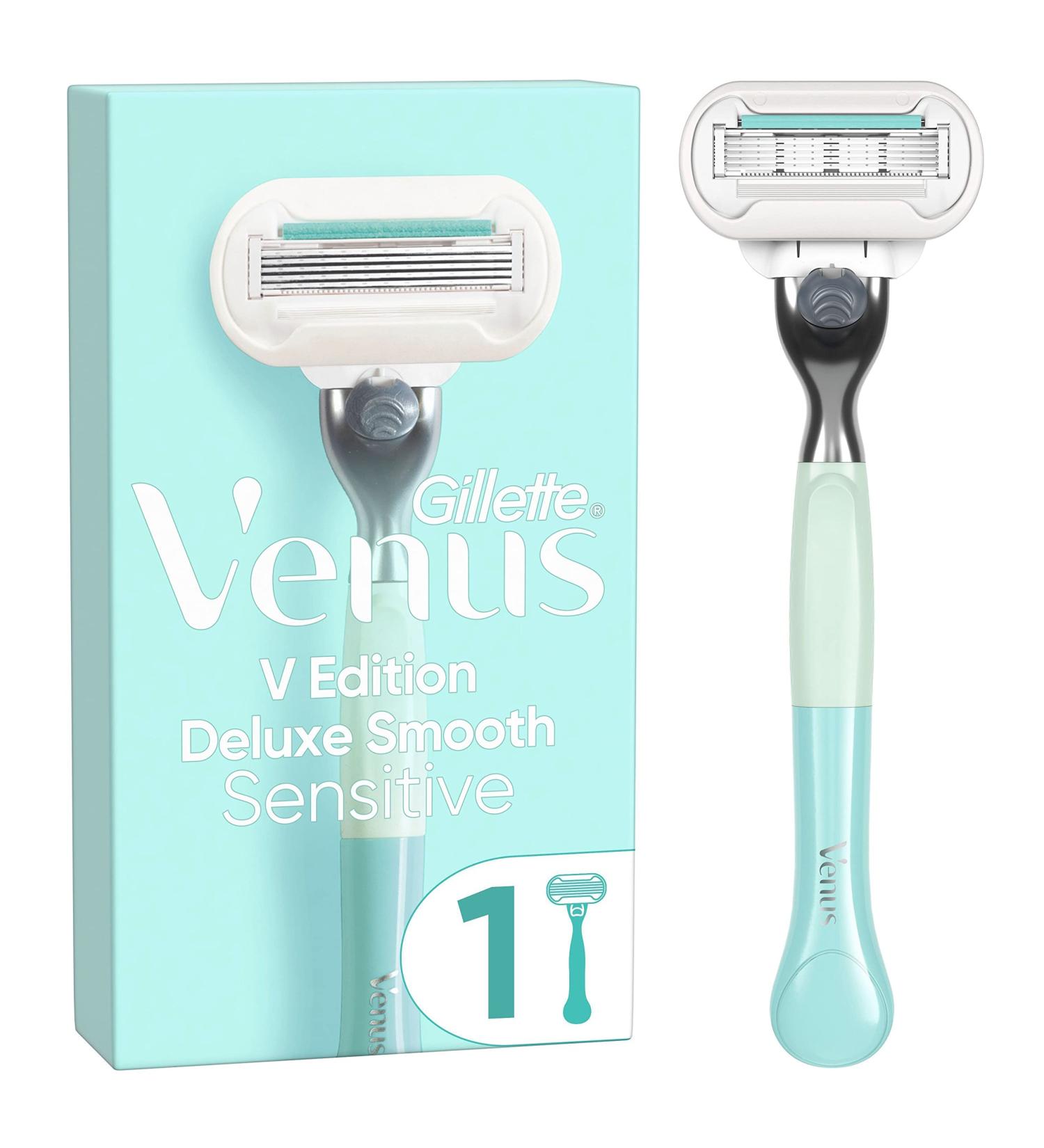 Gillette Venus V Edition Deluxe Smooth Sensitive Razor for Women - Includes 1 Razor Blade with 5-Fold Blades | Perfect Gift for Women - Buy Online on SooperMarket.com