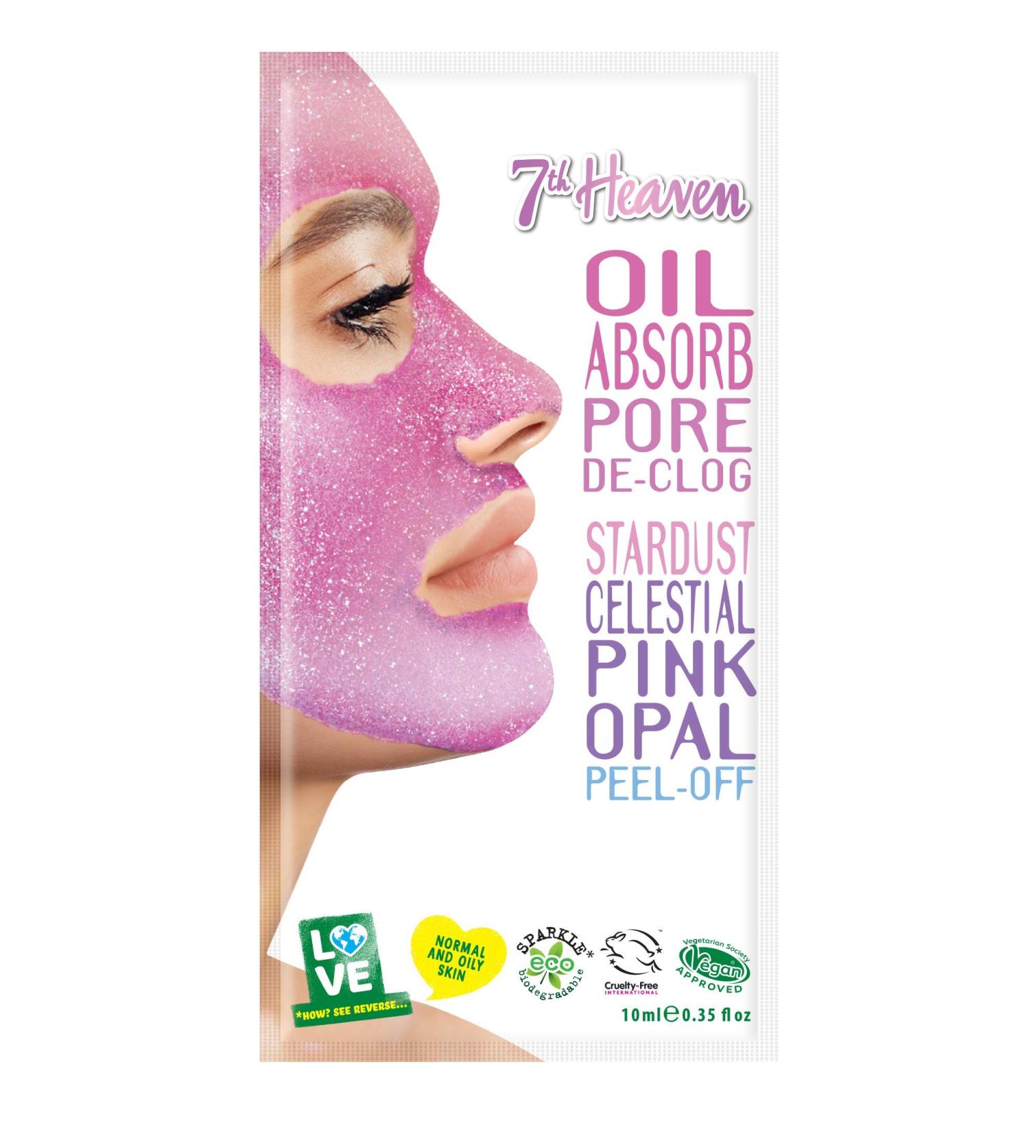 7th Heaven Oil Absorb Pore De-clog & StarDust Celestial Pink Opal Peel-Off face mask 10ml - Buy Online on SooperMarket.com