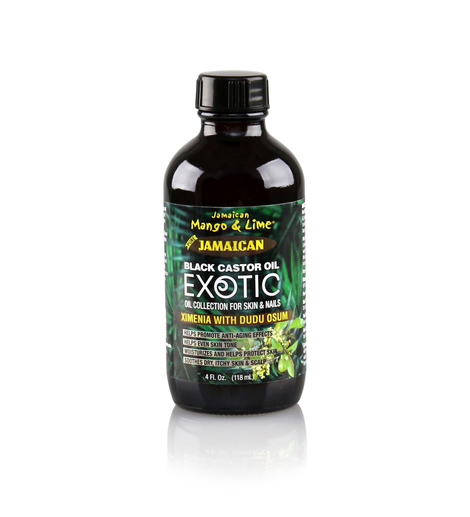 Jamaican Mango and Lime Black Castor Oil  Ximenia with Dudu Osum  4 Ounce Ximenia with Dudu Osum 4 Ounce