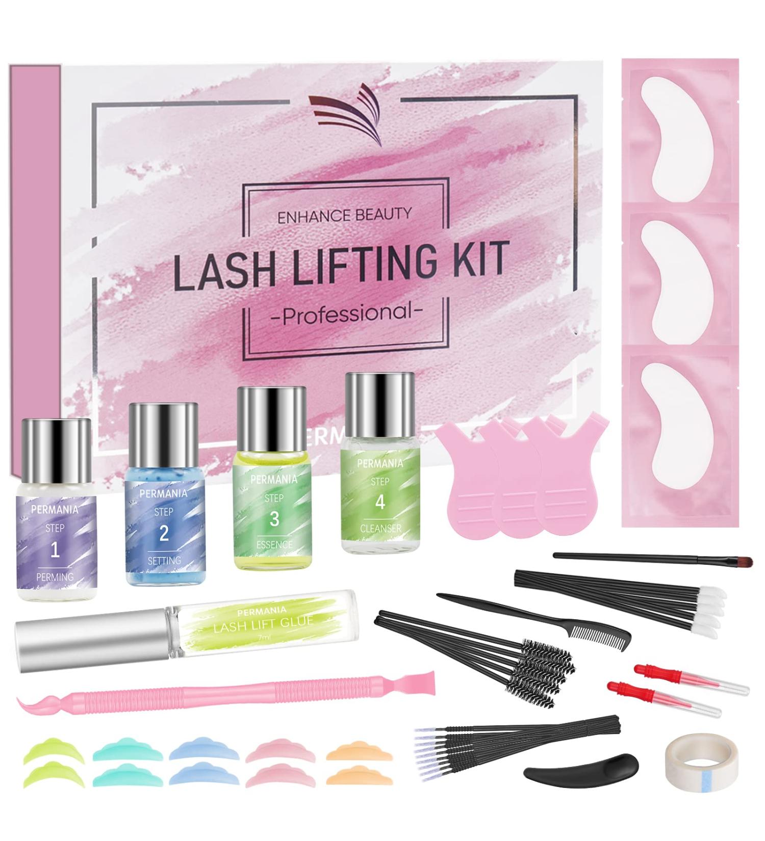 PERMANIA Lash Lift & Brows Lamination Kit | Salon Quality Eyelash Perm | Instant Fuller Eyebrows for 8 Weeks - Buy Online on SooperMarket.com