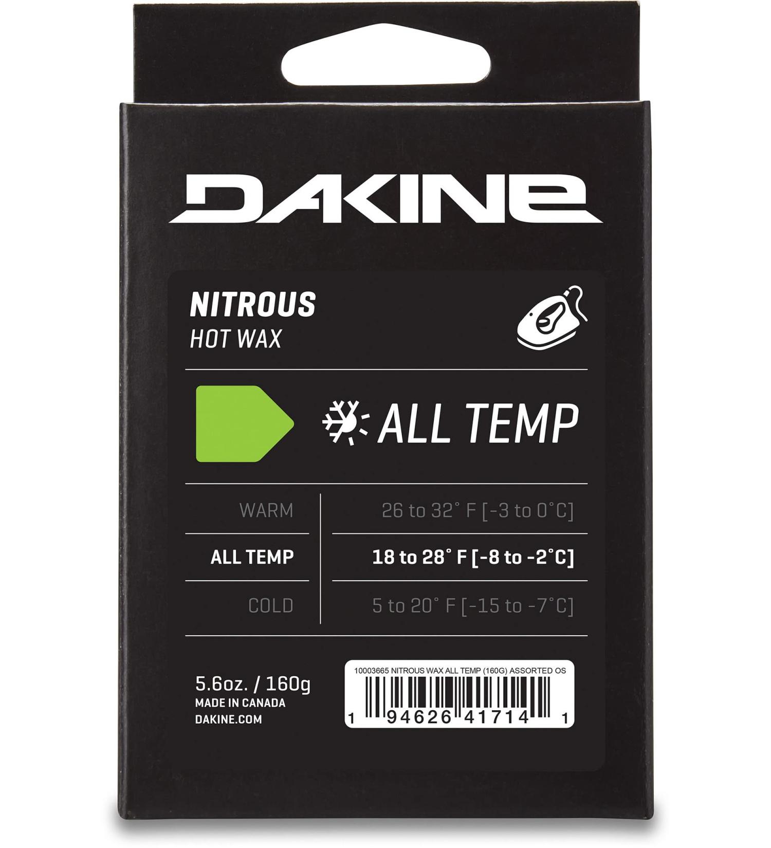 Dakine Nitrous Wax - 5.6oz Assorted - All Temp (PFC-Free) - One Size