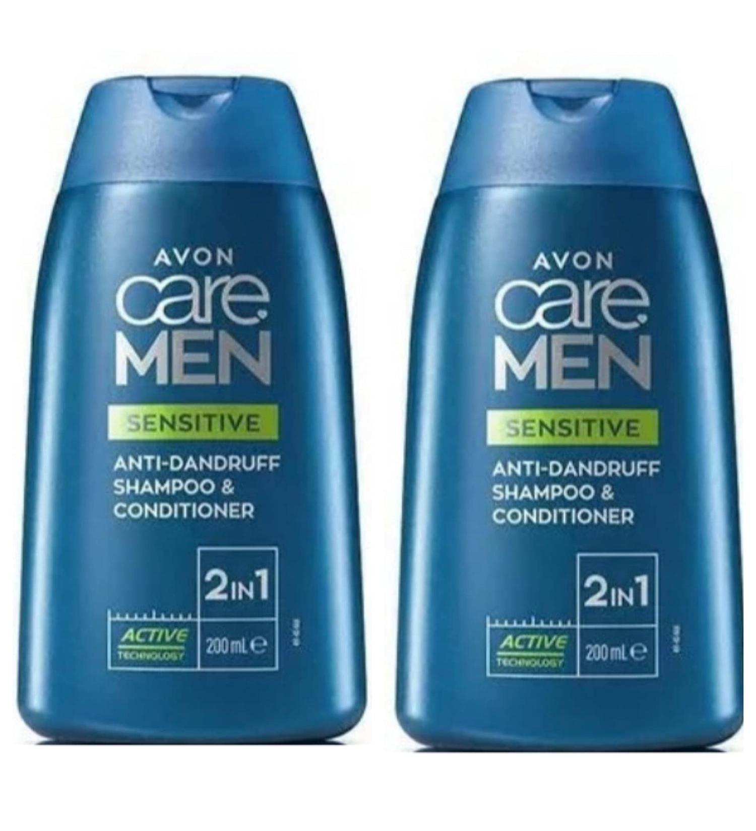 2x Avon Care Sensitive 2-in-1 Anti-Dandruff Shampoo & Conditioner 200ml(400ml)
