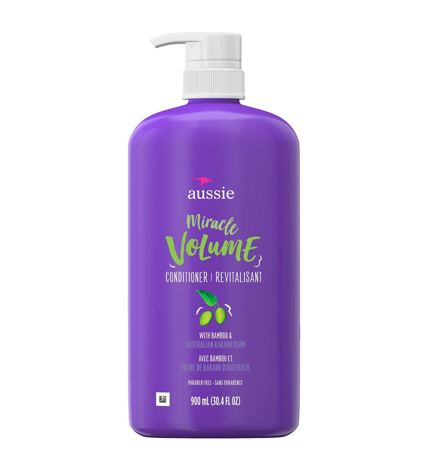 Aussie Miracle Volume Conditioner for Fine Hair - Plum & Bamboo - 30.4 fl oz (Pack of 4) - Buy Online on SooperMarket.com