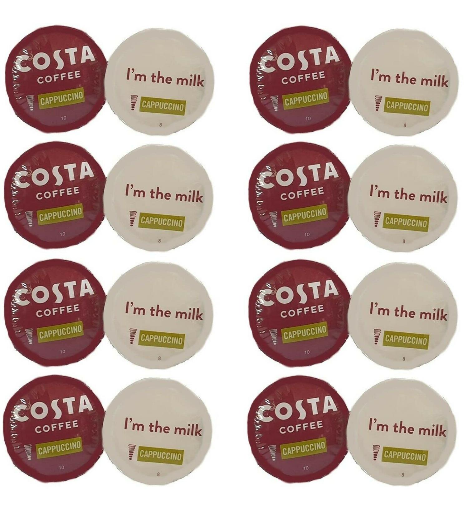 96 x Dolce Gusto Compatible Costa Cappuccino Pods 96 Capsules 48 Drinks - SOLD LOOSE - Buy Online on SooperMarket.com