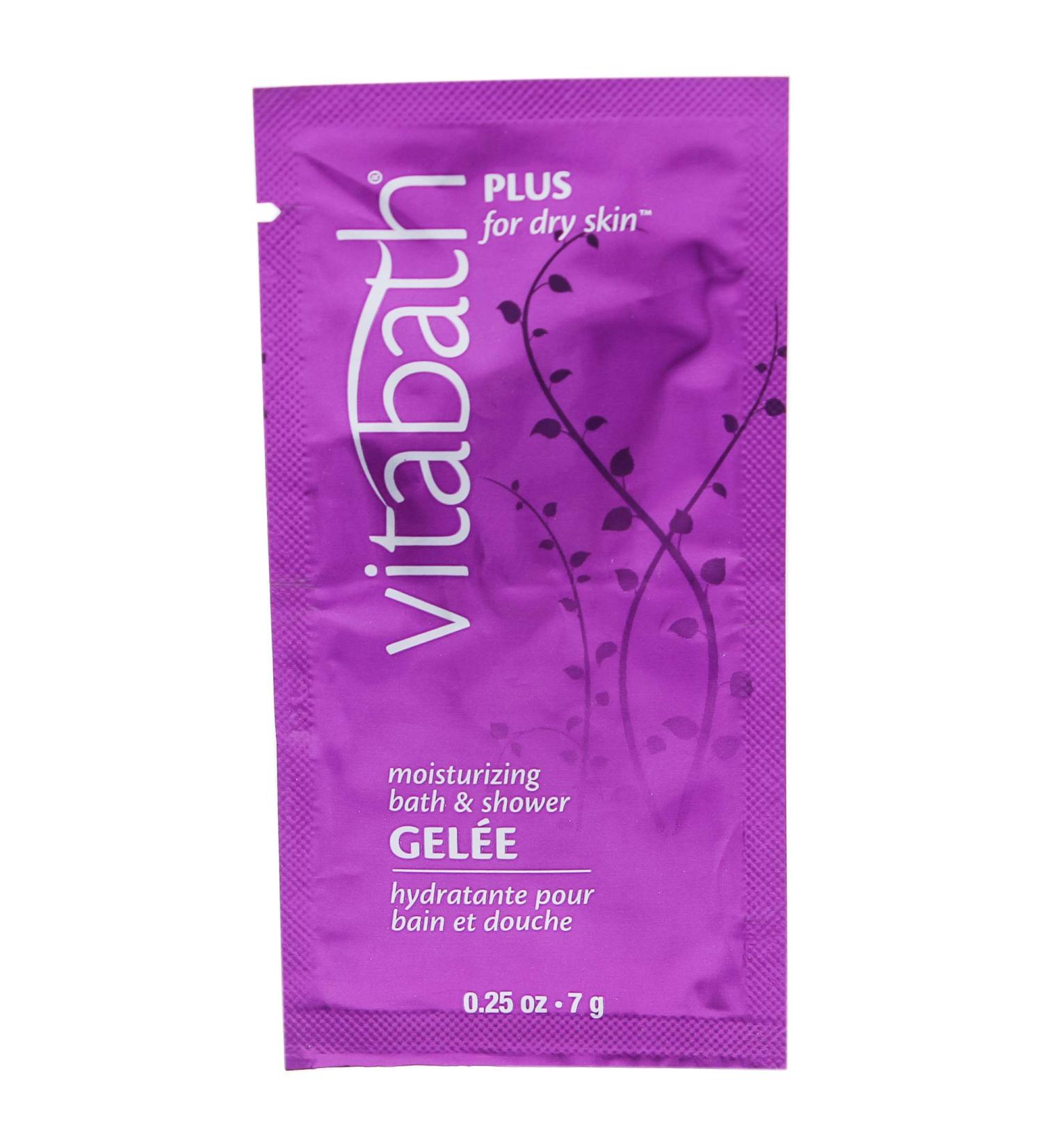 Plus For Dry Skin Moisturizing Bath Shower Gelee by Vitabath for Unisex - 0.25 oz Shower Gel
