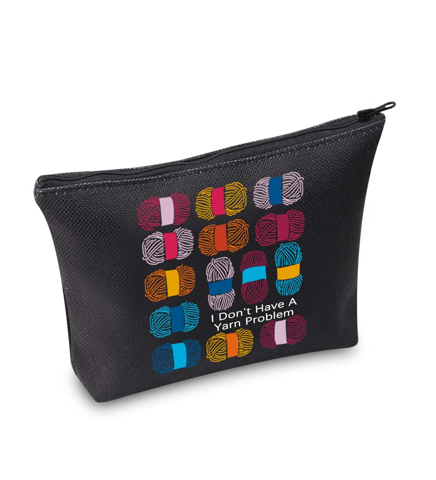 TOBGBE Knitting Project Bag - Funny Knitting Gift for Women - Love To Knit Yarn Bag - Buy Online on SooperMarket.com